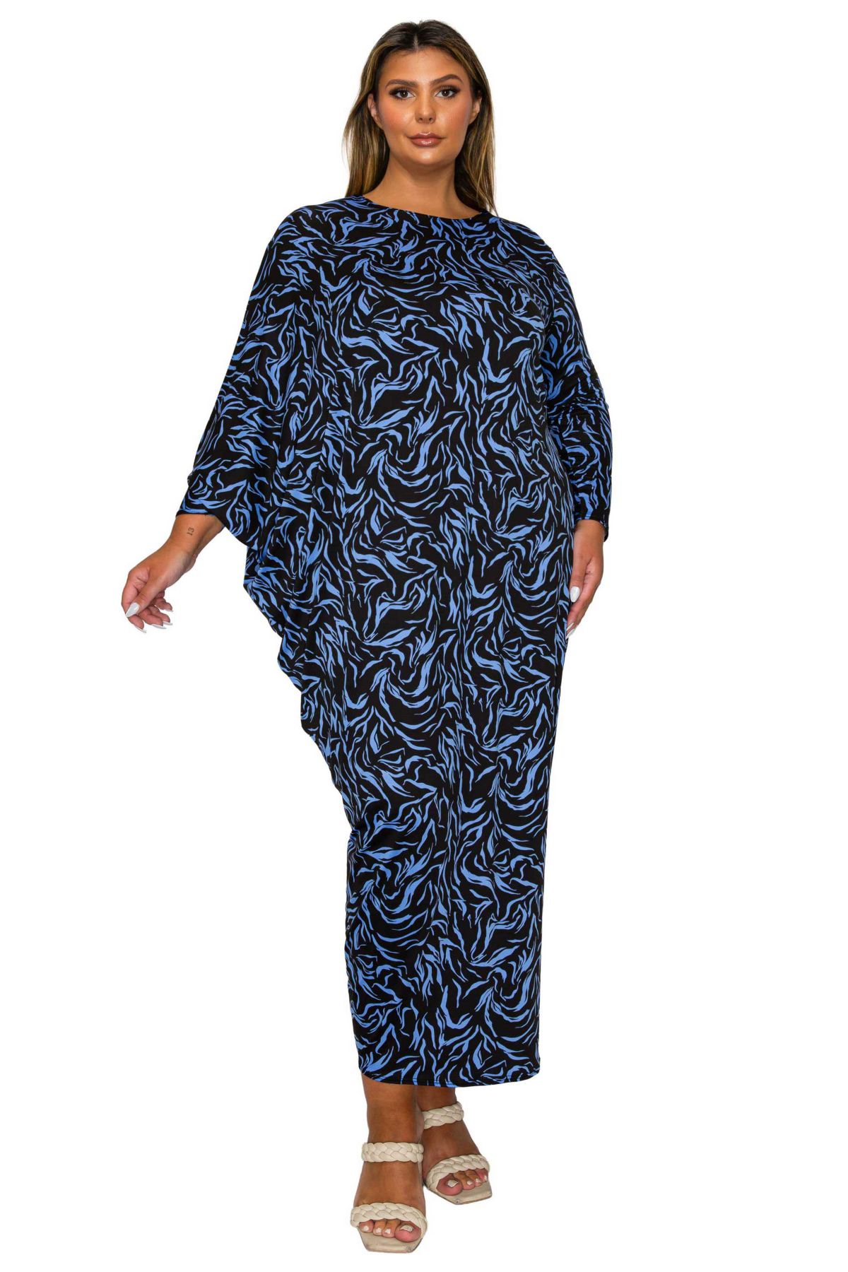 Plus Size Jessica Asymmetrical Maxi Dress