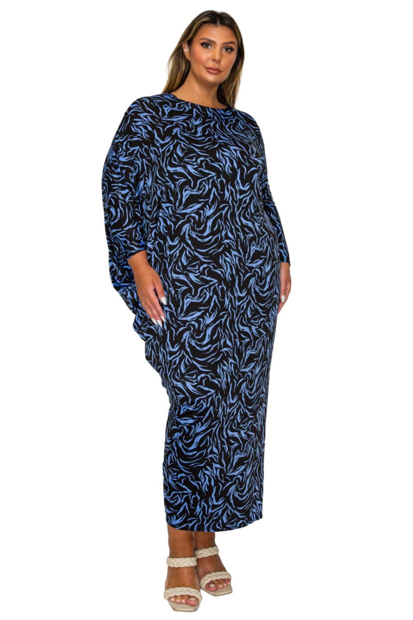 Plus Size Jessica Asymmetrical Maxi Dress