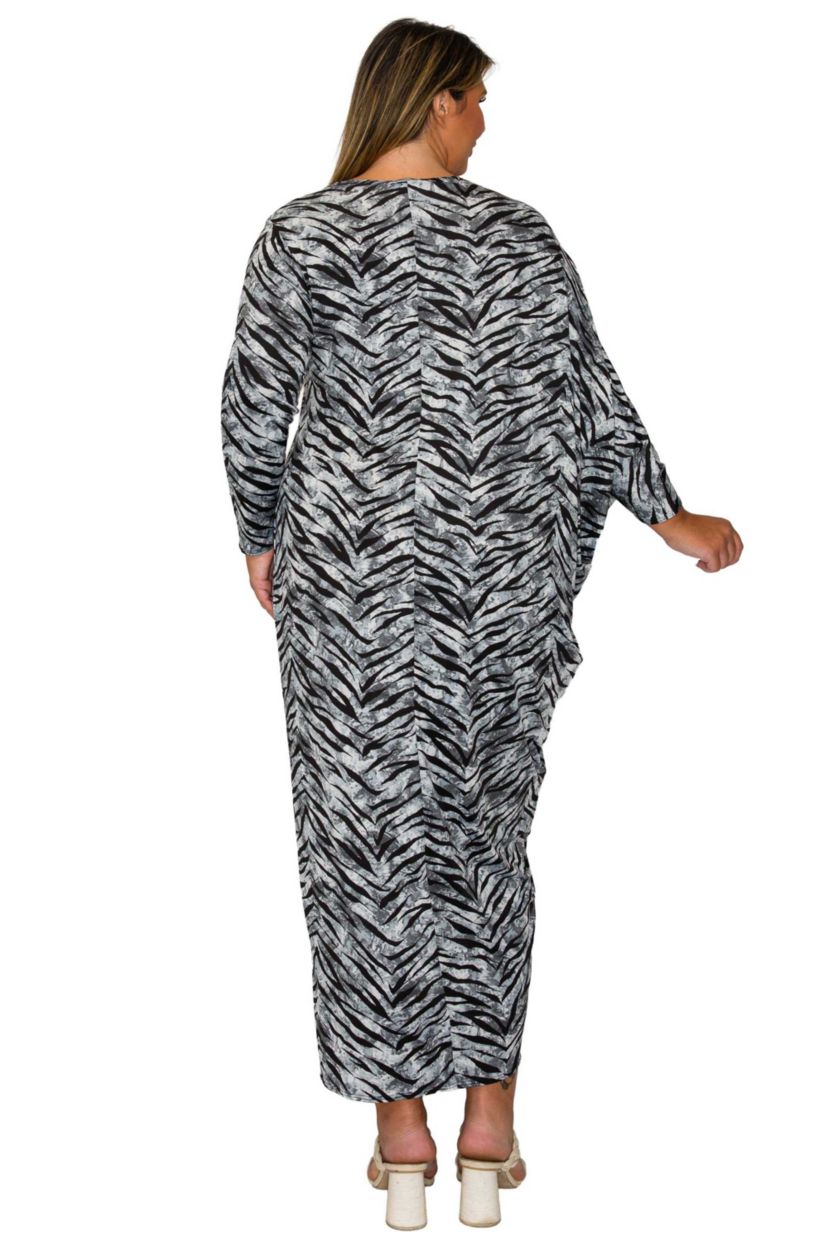 Plus Size Mary J Asymmetrical Maxi Dress