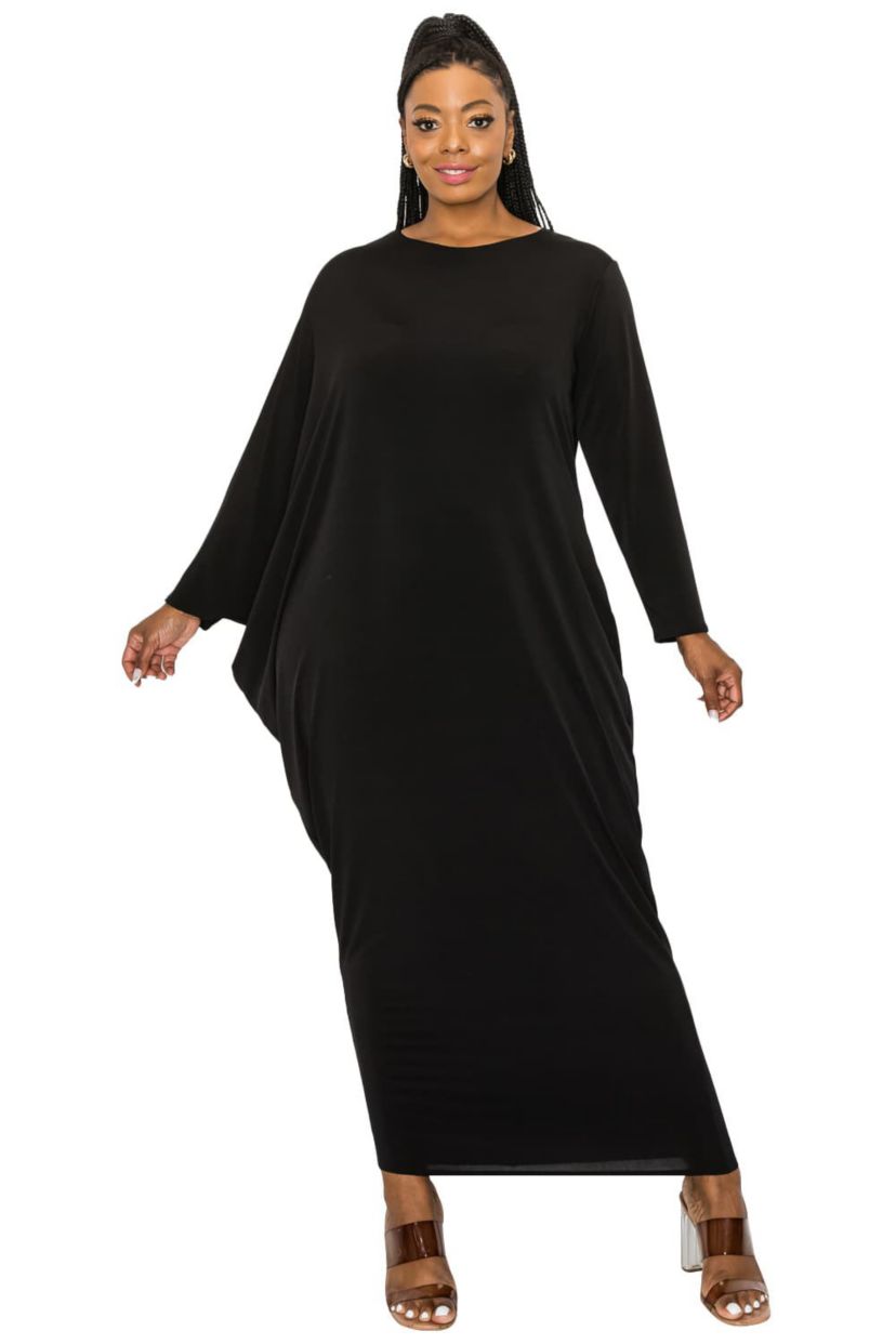 Plus Size Louella Asymmetrical Maxi Dress