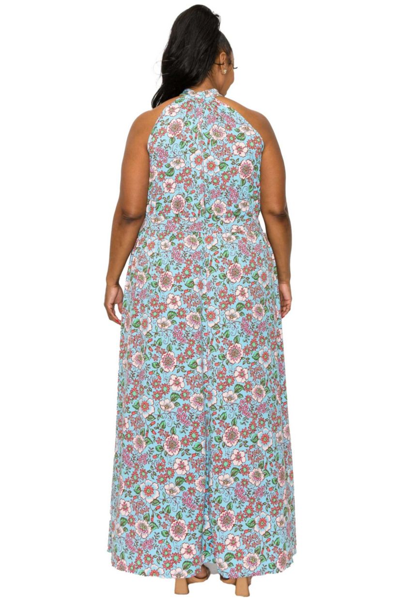 Plus Size Micaela Halter Neck Dress