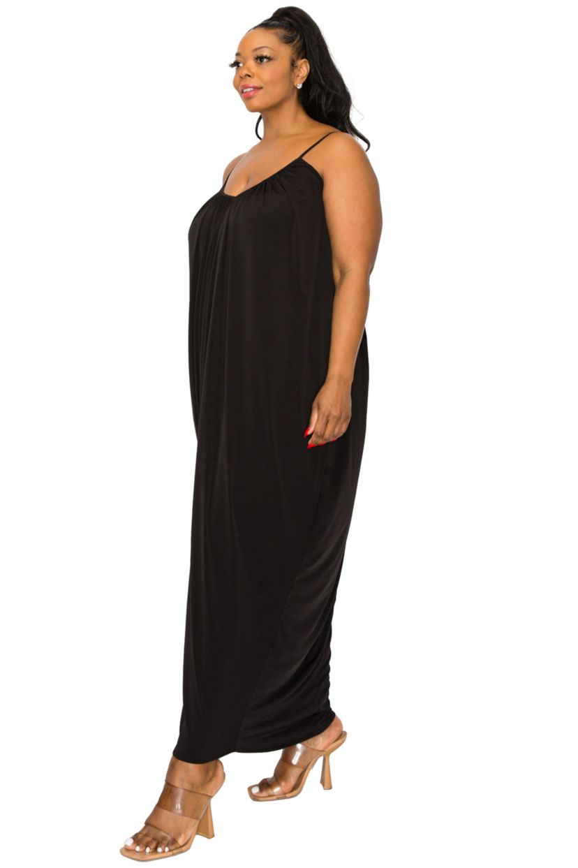 Plus Size Adora Ruched Spaghetti Strap Dress