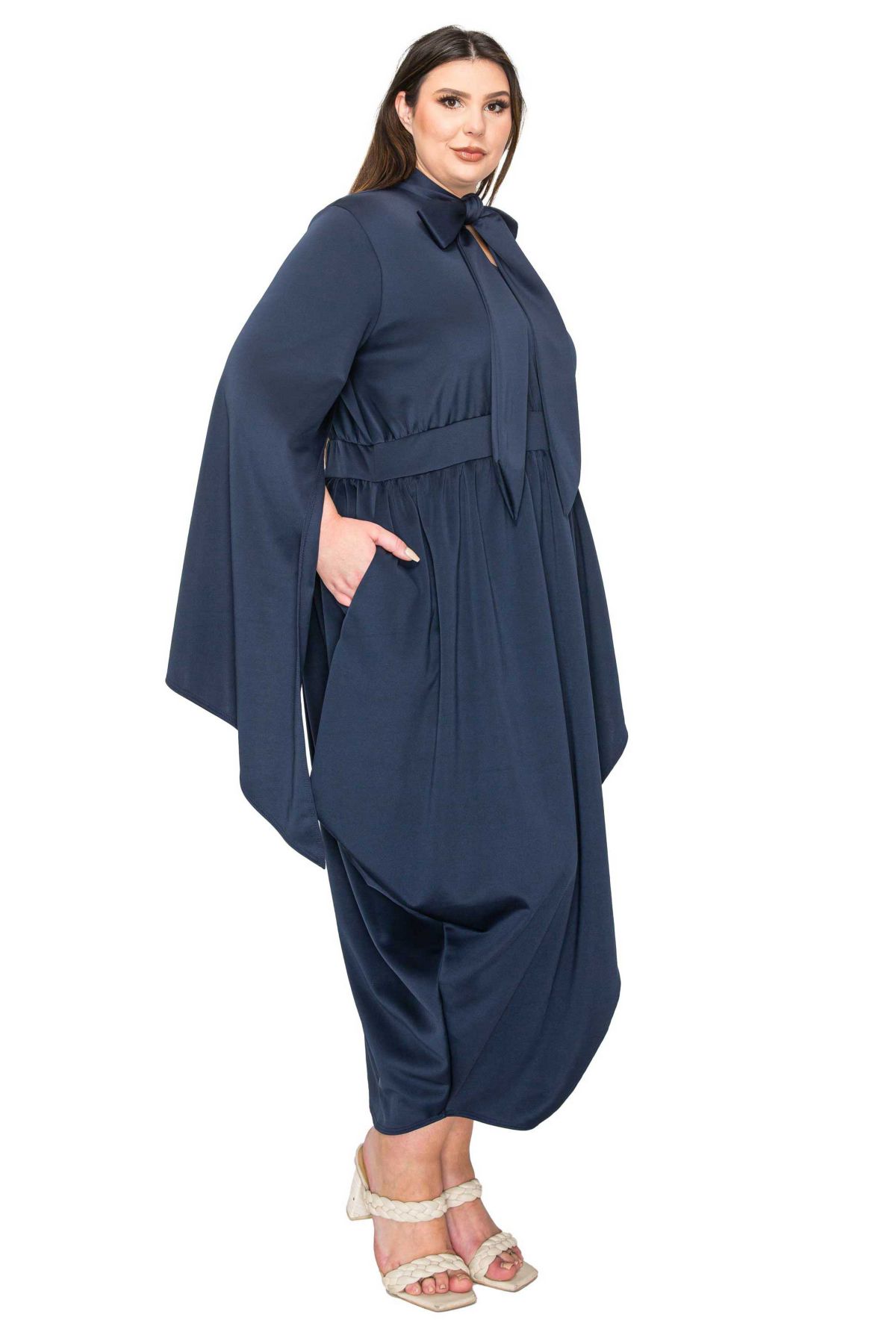 Plus Size Tina Tulip Hem Pocket Dress