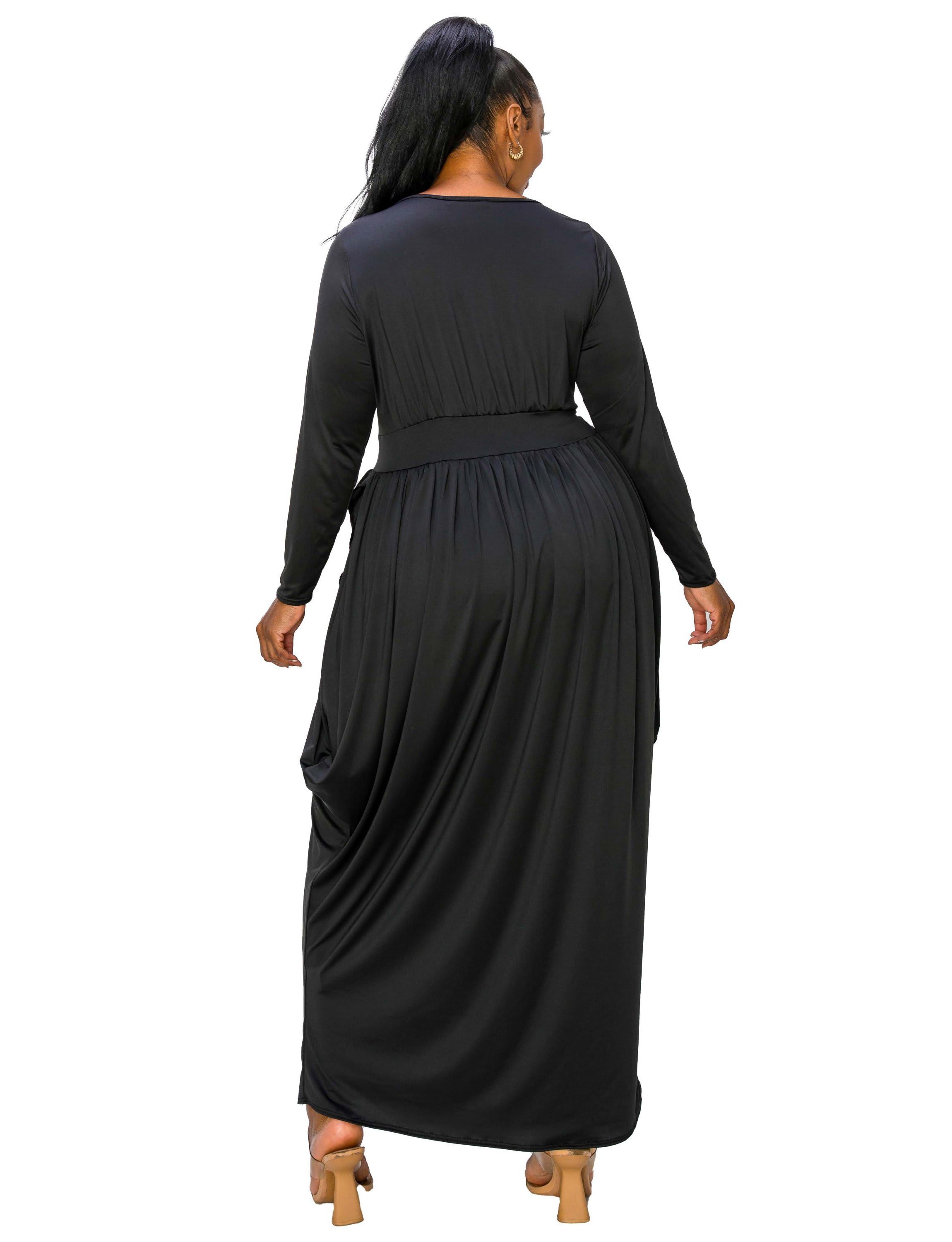 Plus Size Giuliana Tulip Hem Maxi Dress