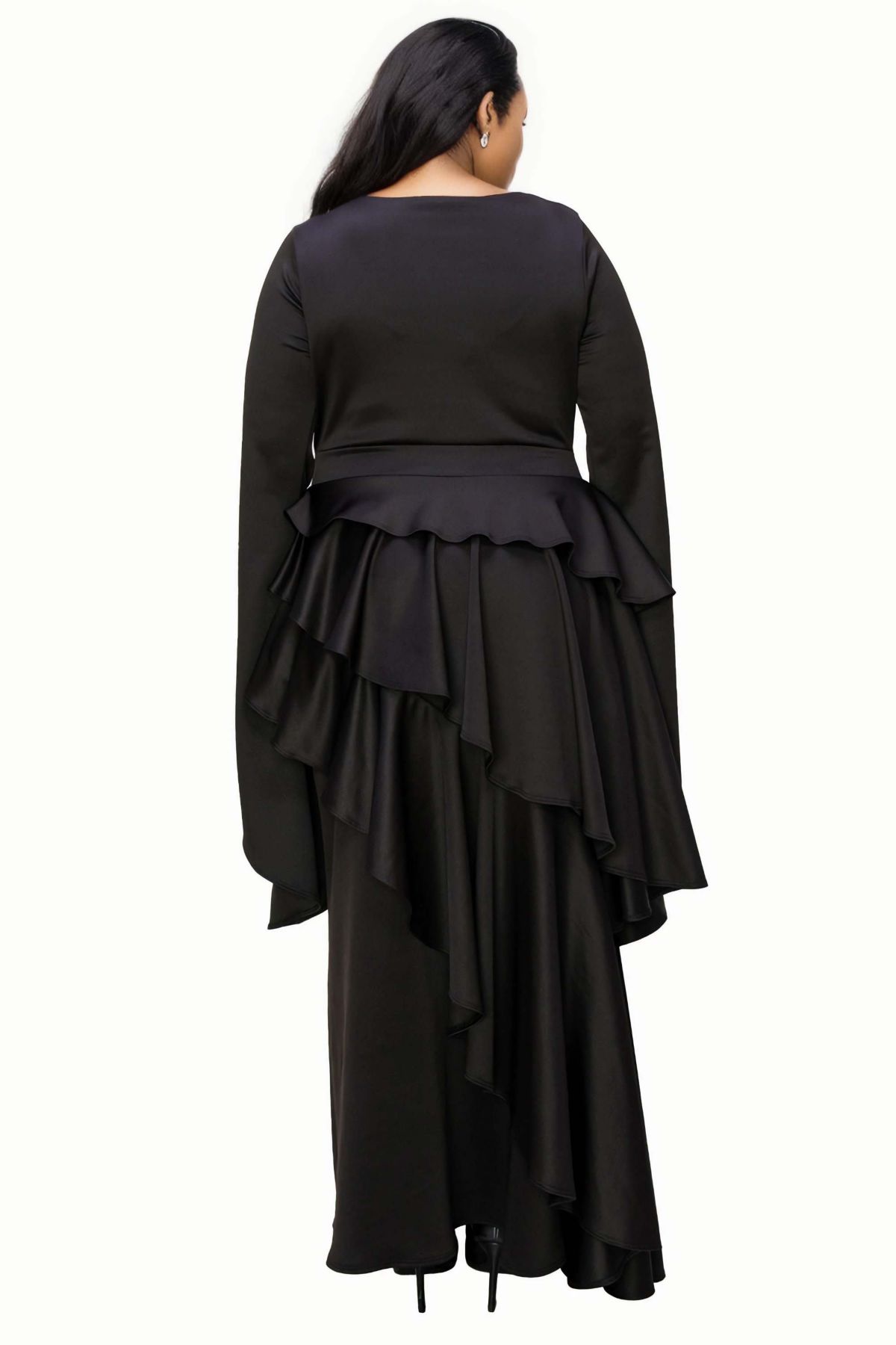 Plus Size Zeta Ruffled Drama Dress