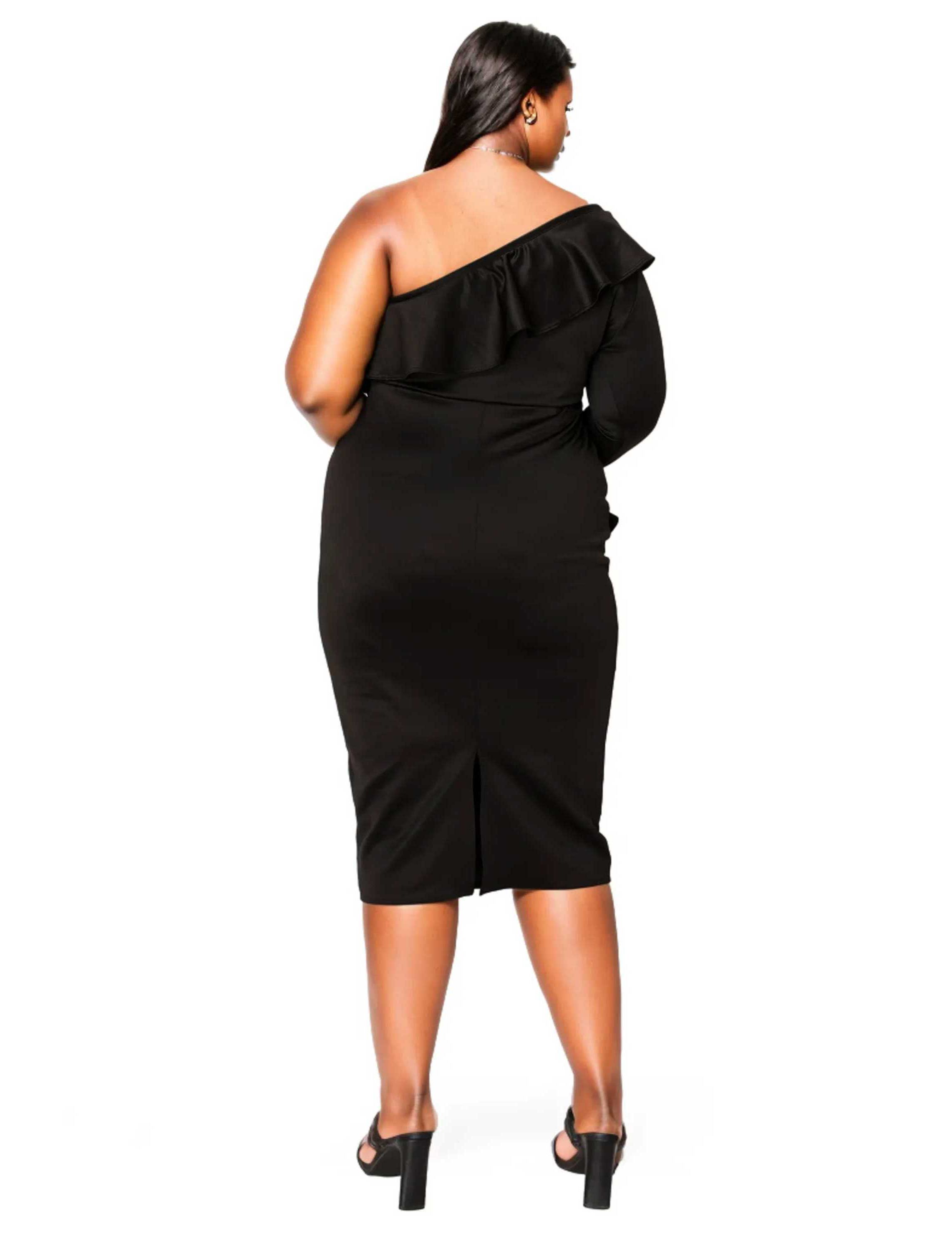 Plus Size Val Ruffled Bodycon Dress