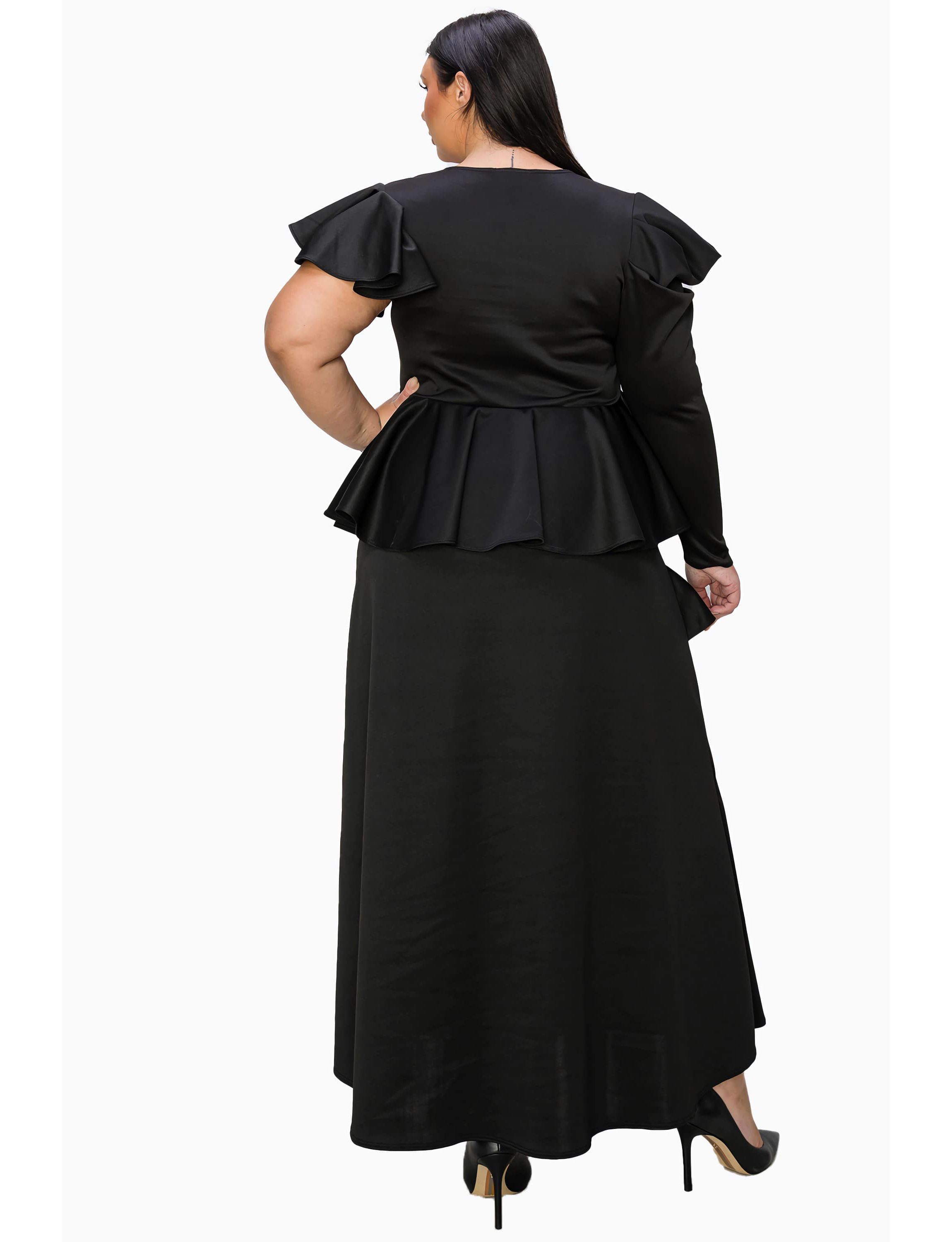Plus Size Vivienne Ruffled Maxi Dress