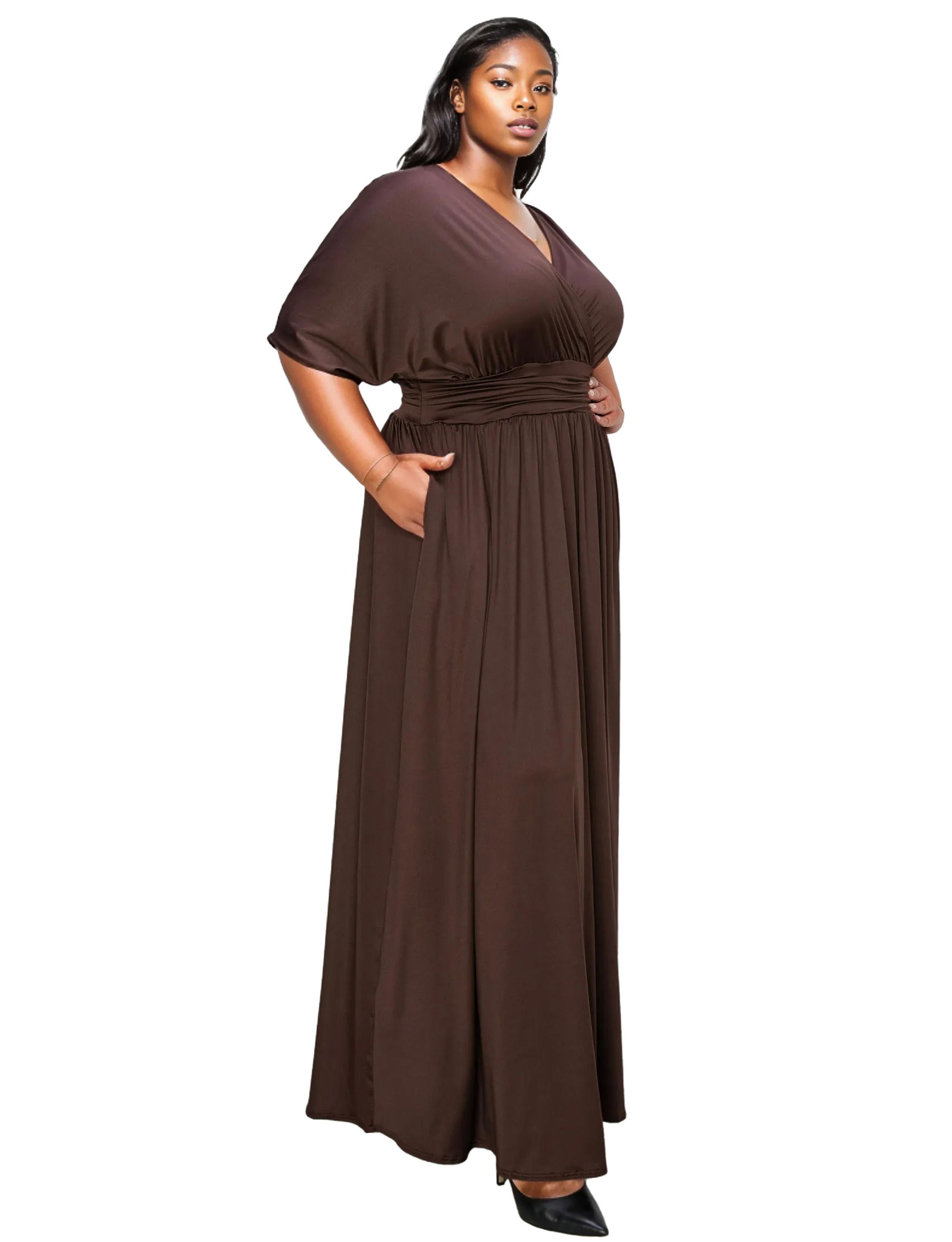 Women's Brown Plus Size Maxi Dresses | Belk