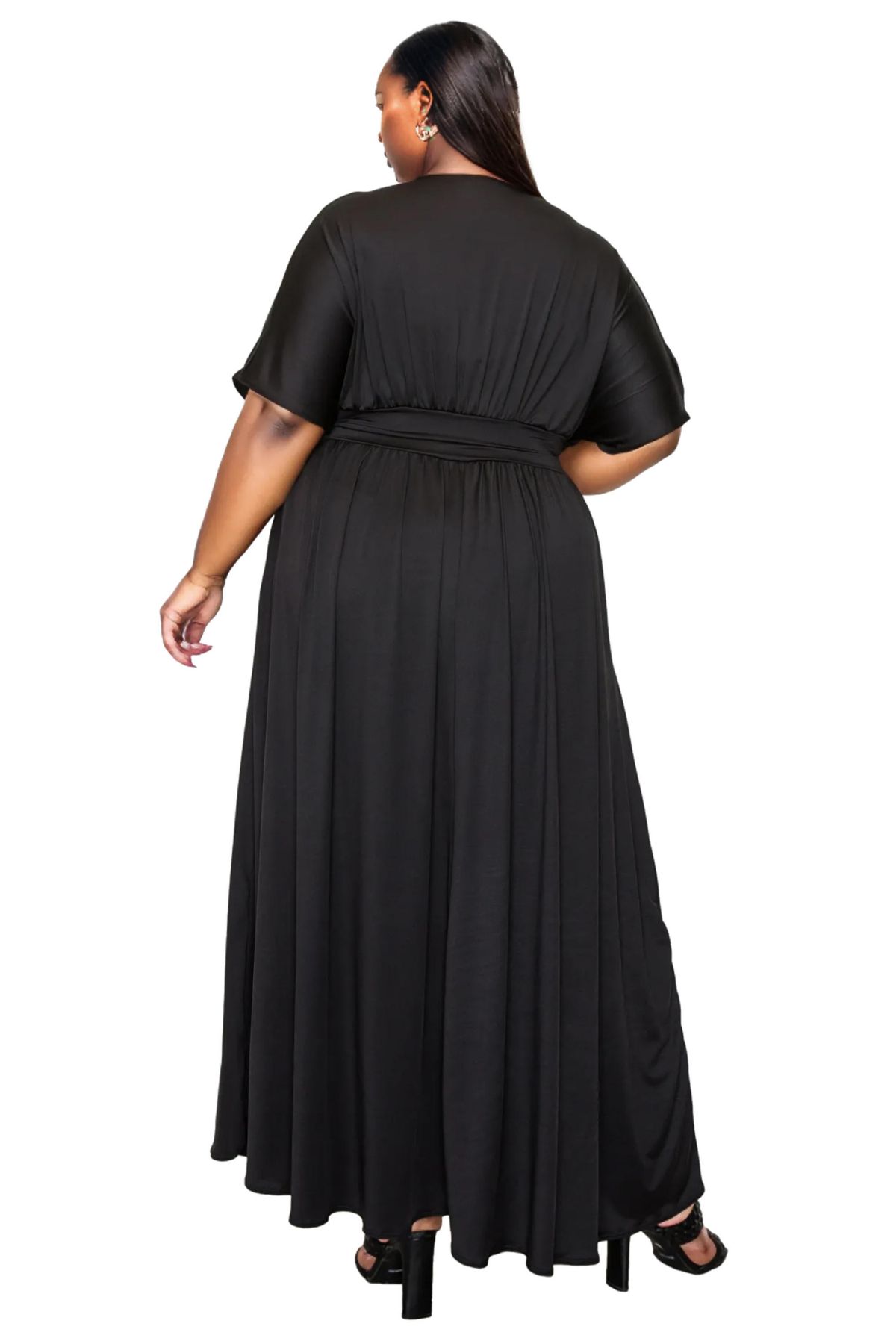 Plus Size Raffi Pocket Empire Waist Maxi Dress