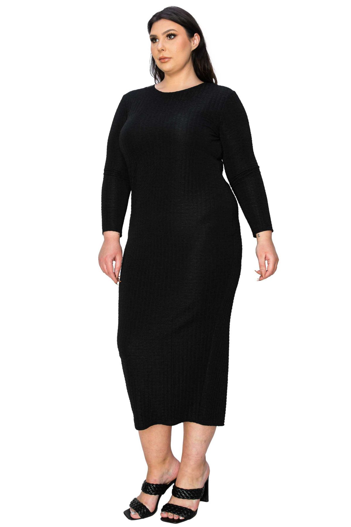 Plus Size Kylo Textured Bodycon Dress