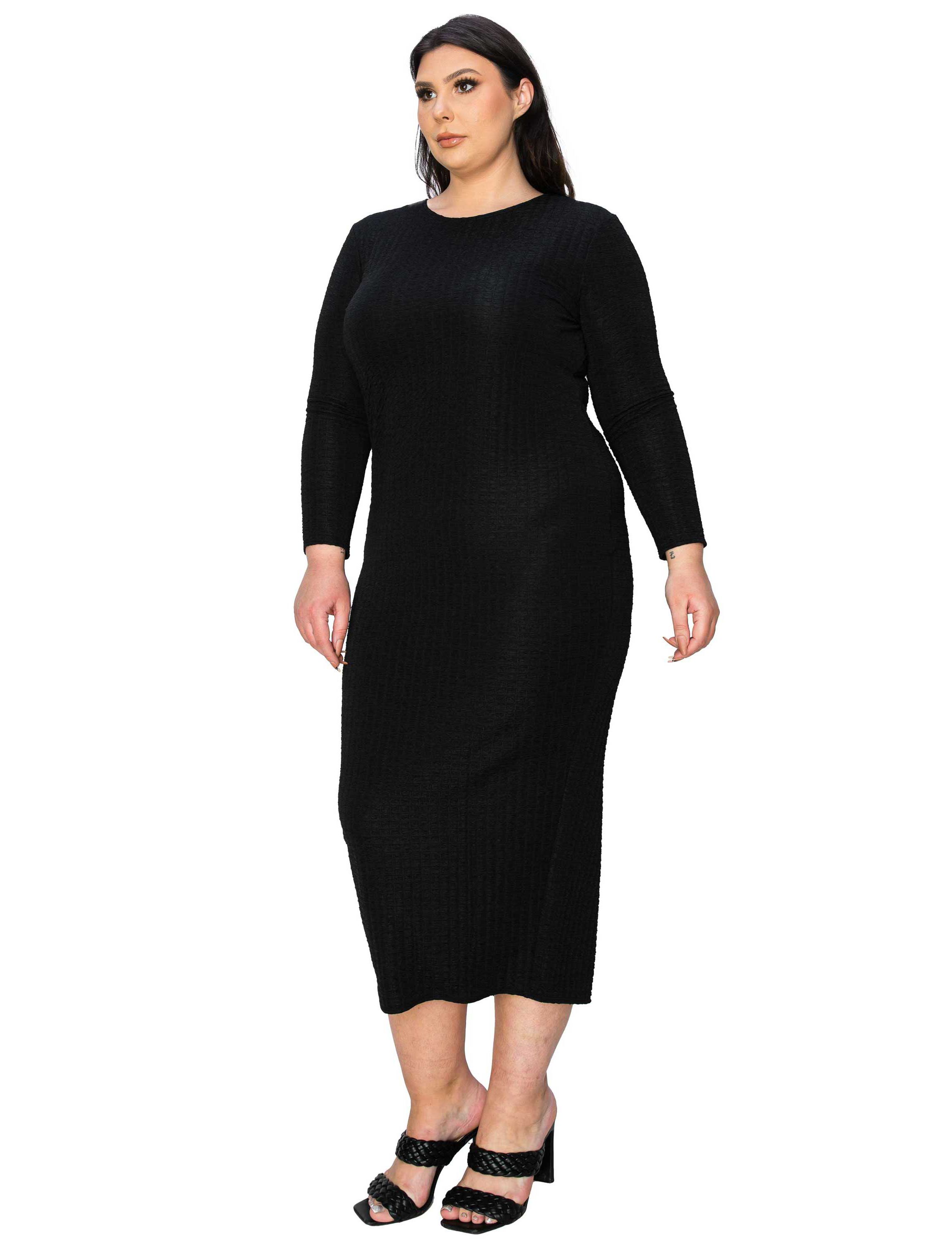 Plus Size Kylo Textured Bodycon Dress