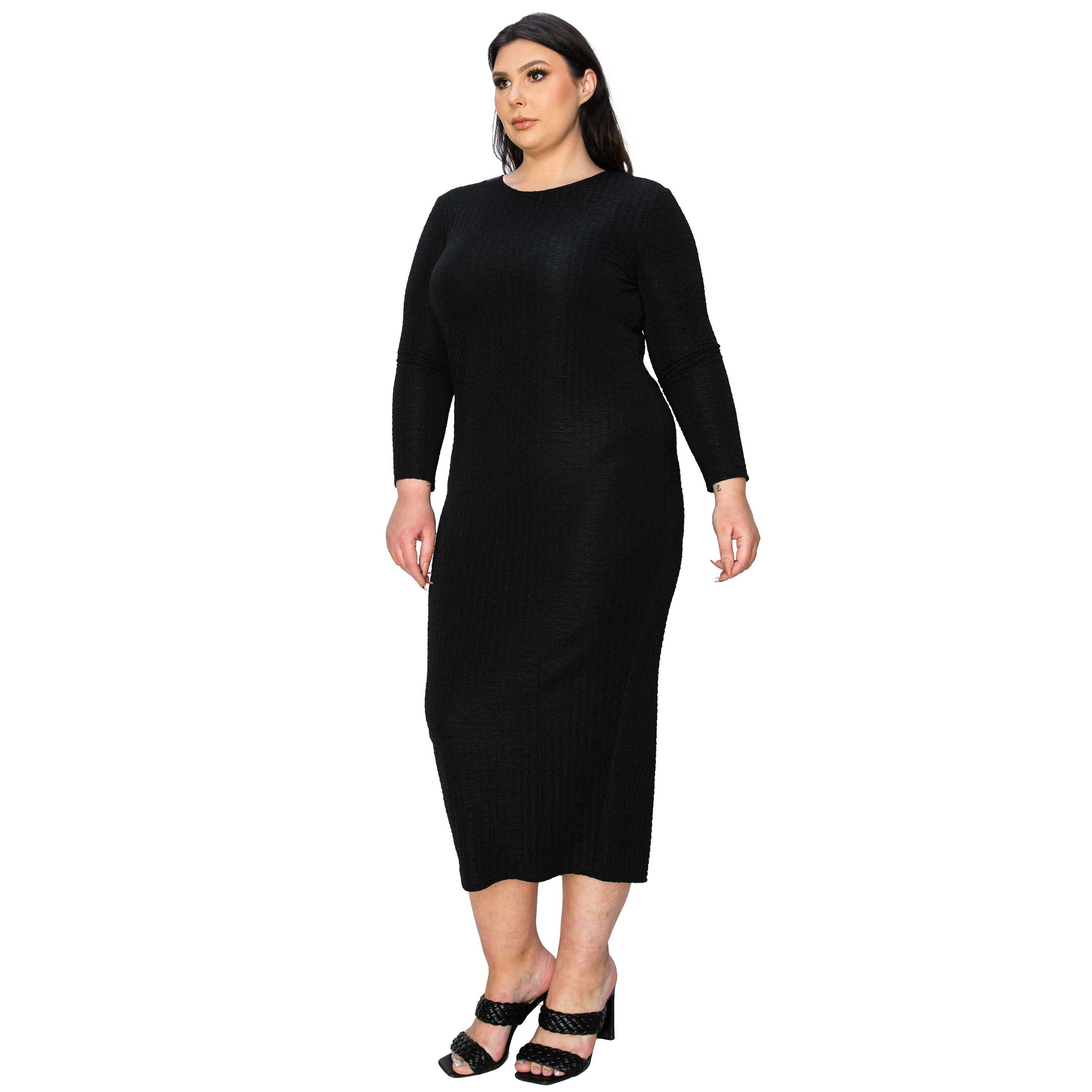 Plus Size Kylo Textured Bodycon Dress