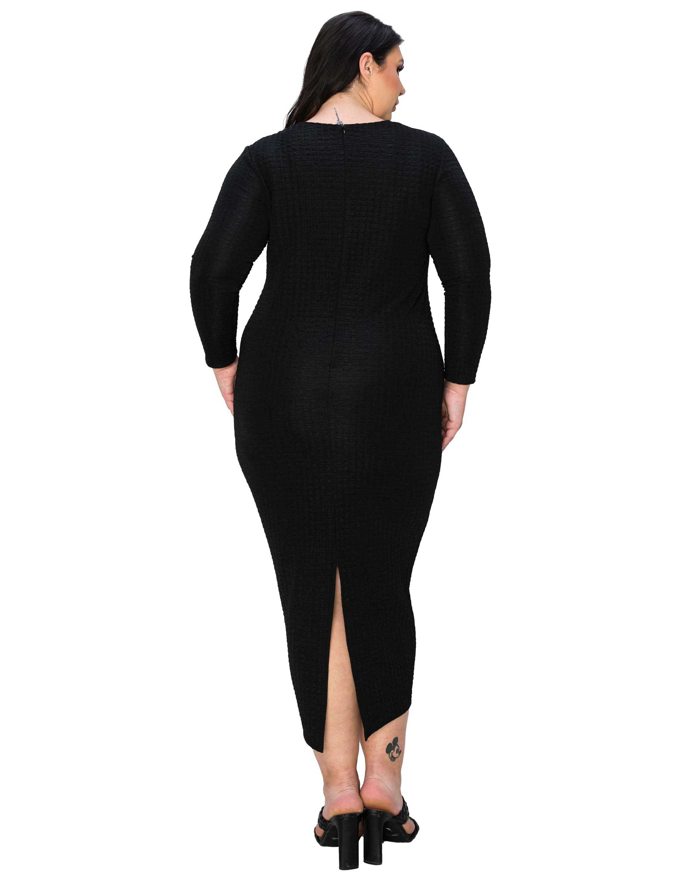 Plus Size Kylo Textured Bodycon Dress
