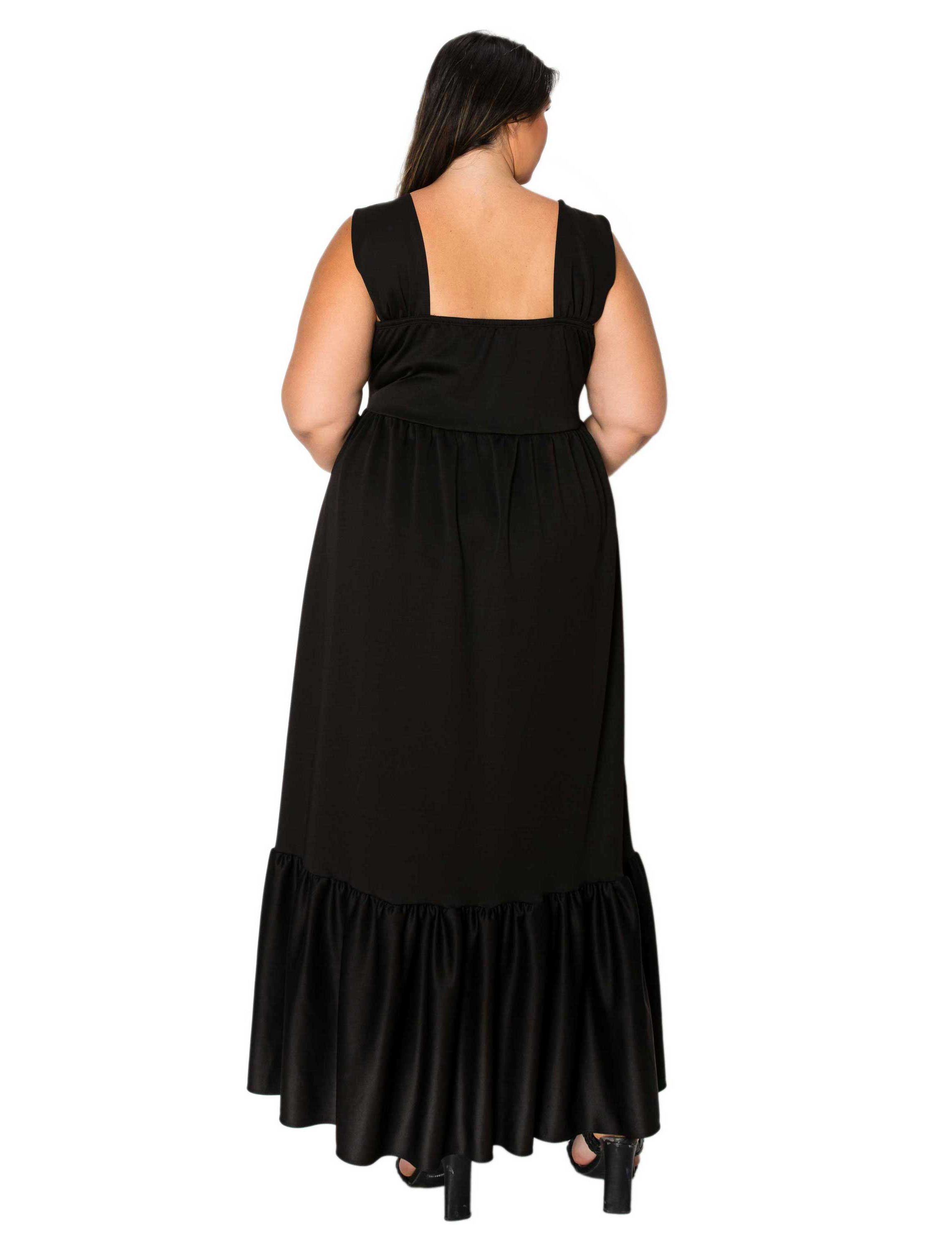 Plus Size Angelika Ruffled Hem Maxi Dress