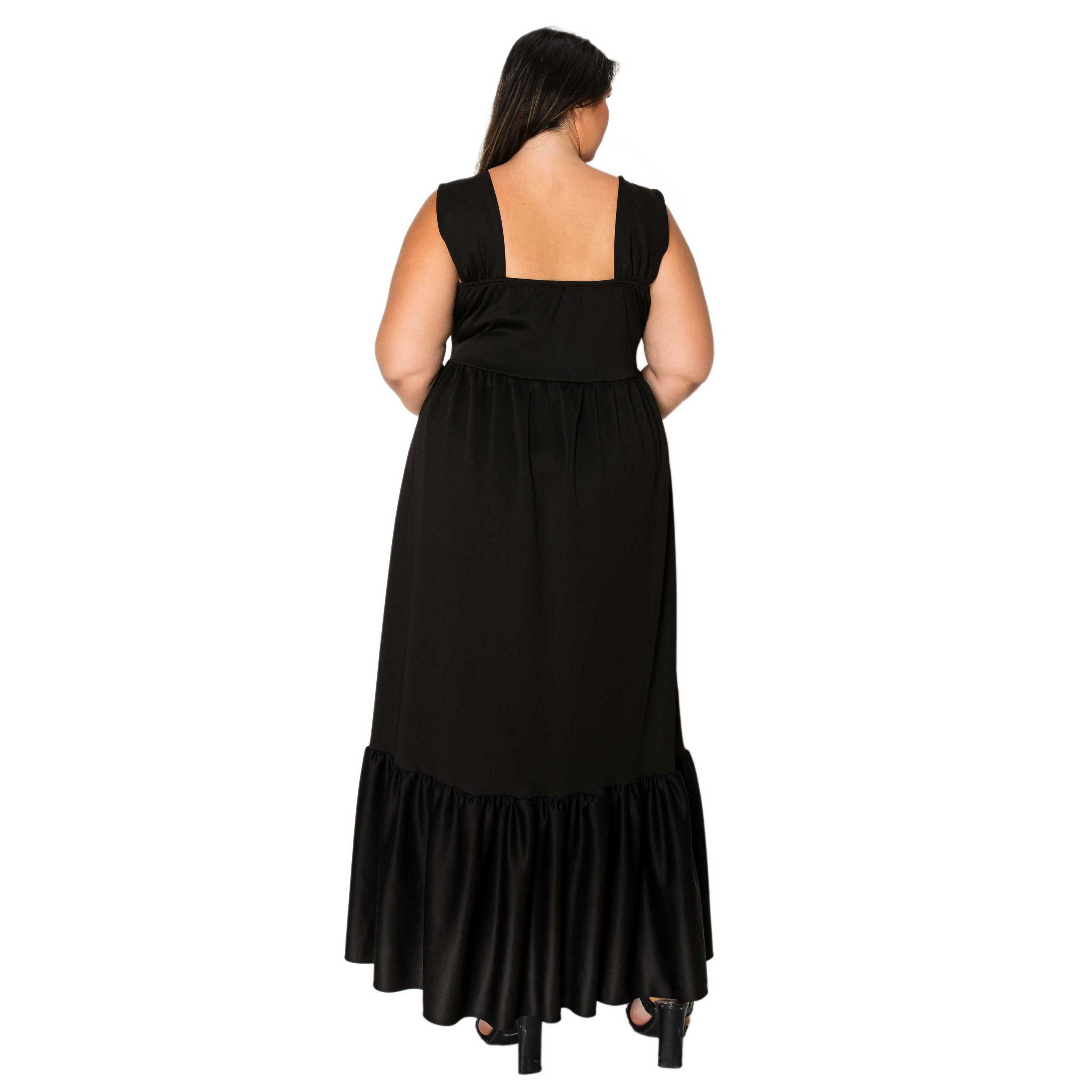 Plus Size Angelika Ruffled Hem Maxi Dress
