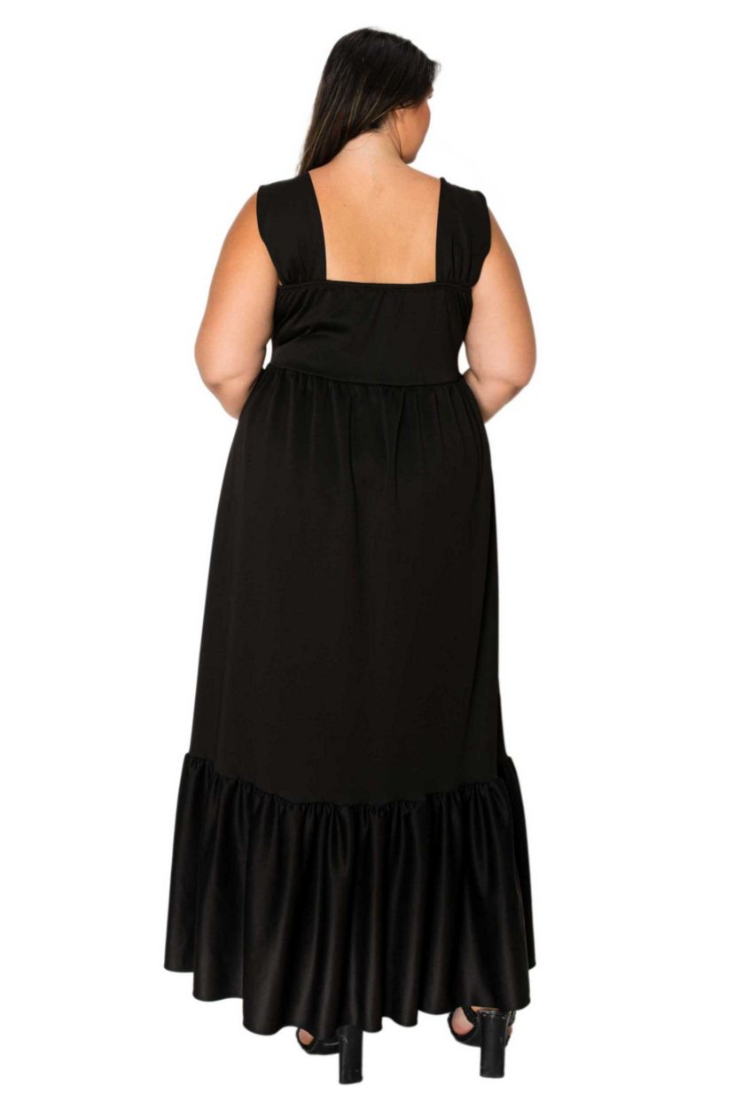 Plus Size Angelika Ruffled Hem Maxi Dress