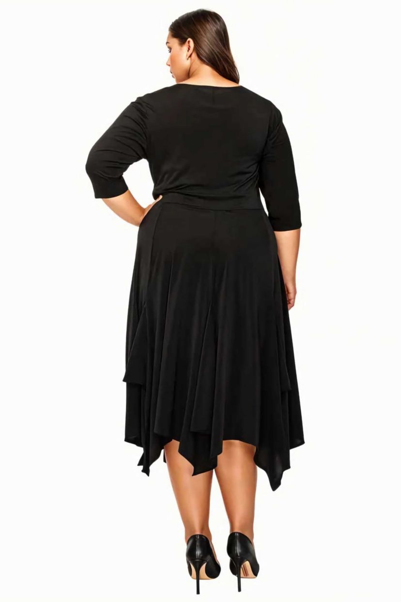 Plus Size Shay Handkerchief Hem Dress