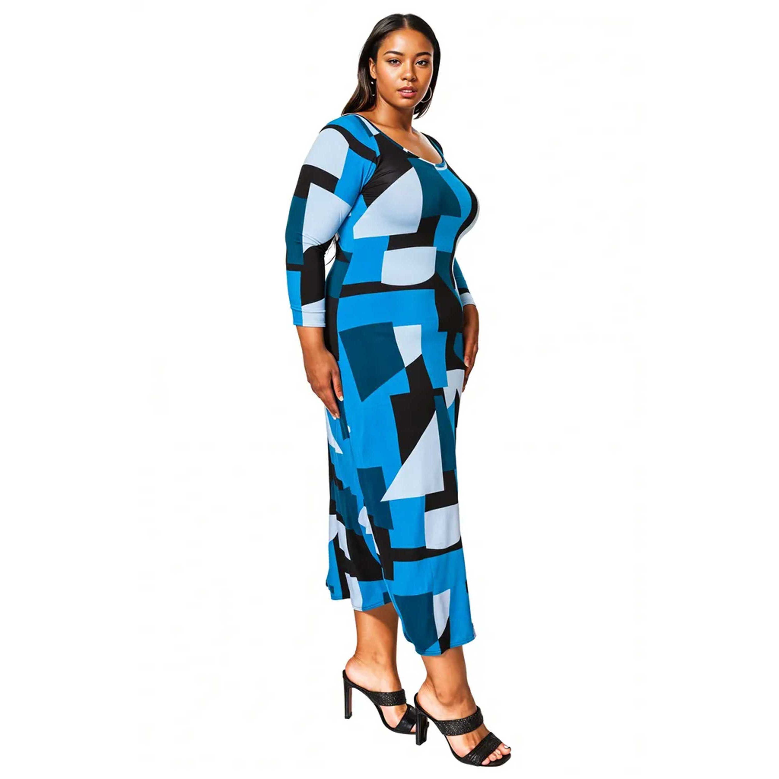 Plus Size Ozean Azul Maxi Dress