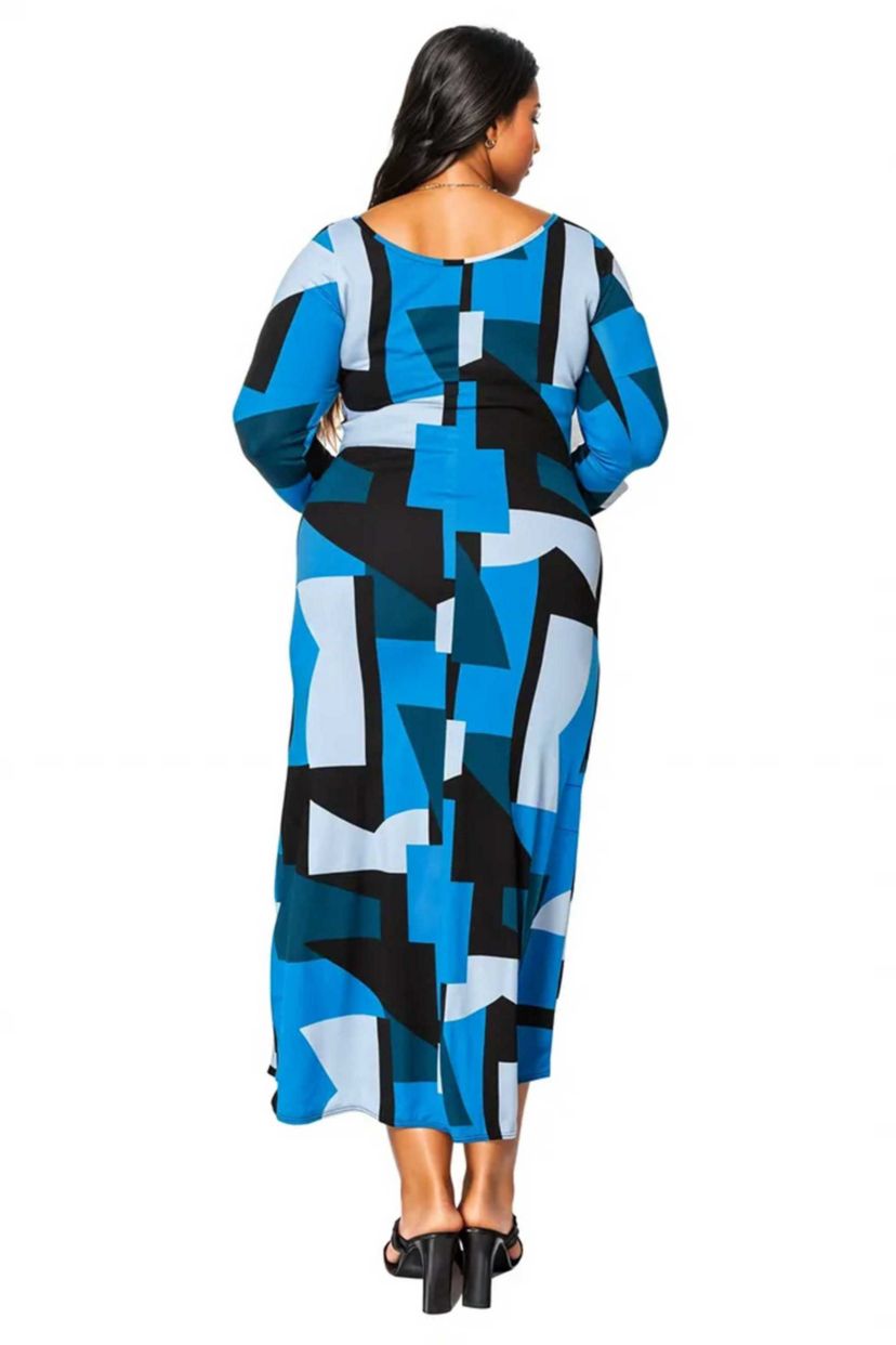 Plus Size Ozean Azul Maxi Dress
