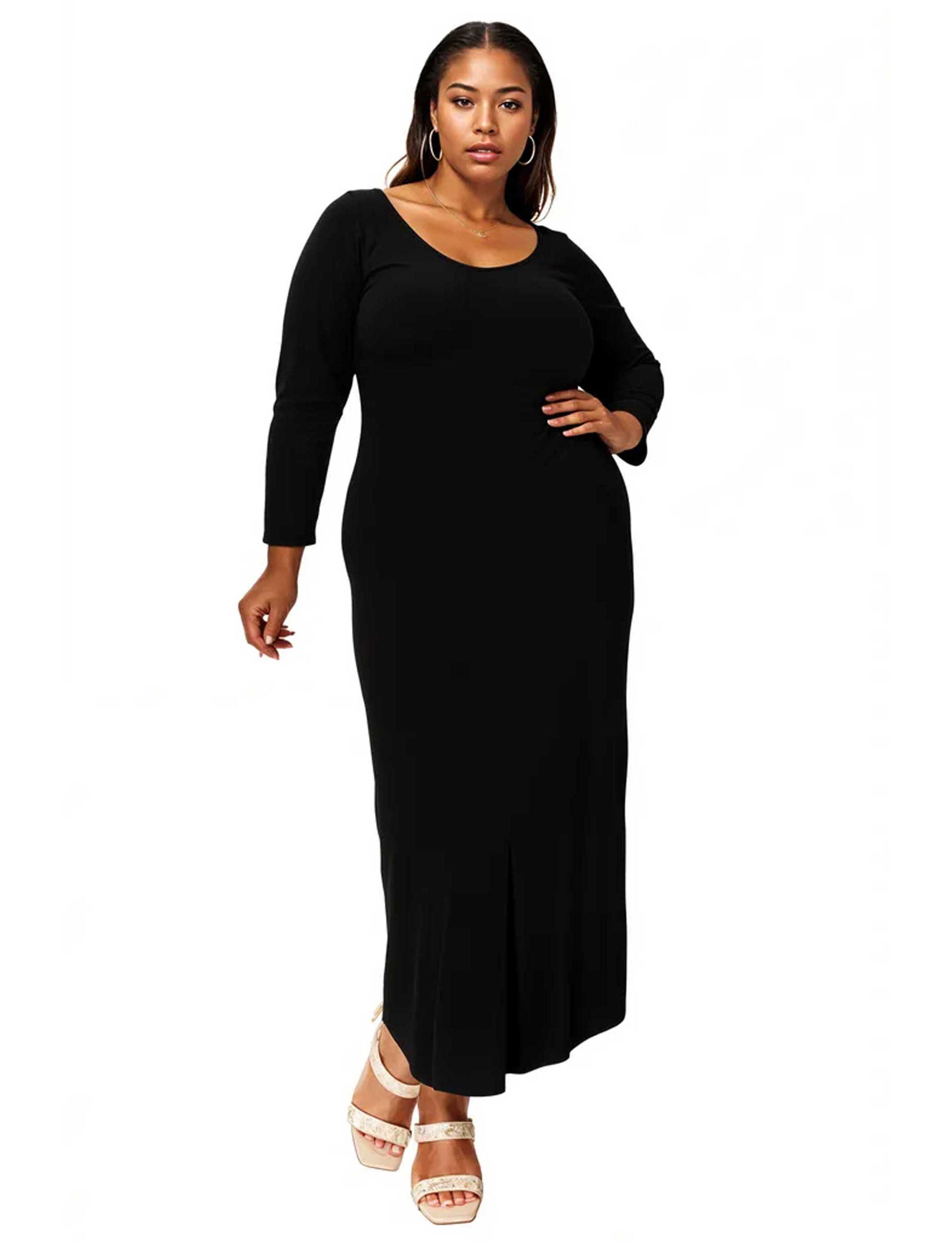 Plus Size Ashe Scoop Neck Maxi