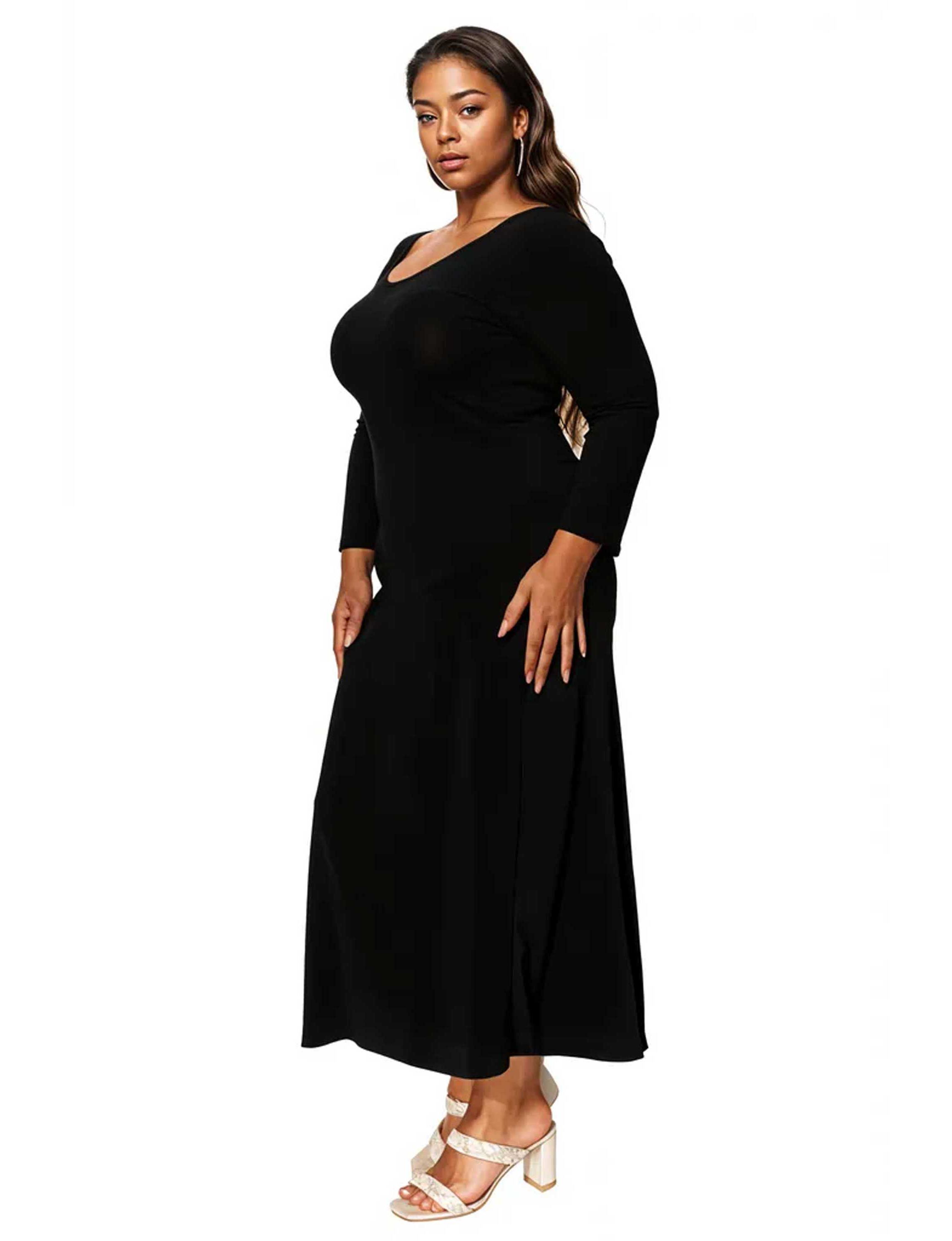 Plus Size Ashe Scoop Neck Maxi