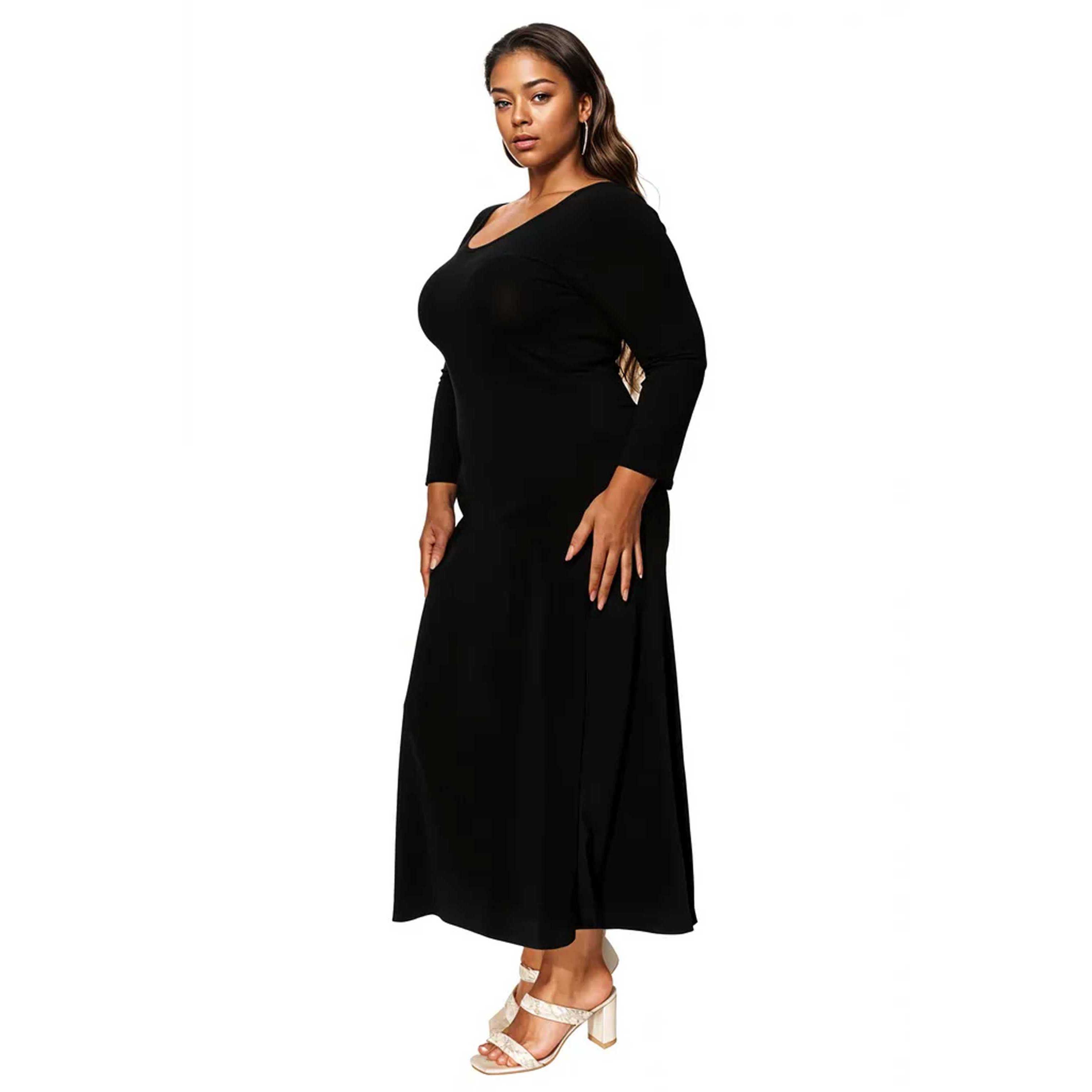 Plus Size Ashe Scoop Neck Maxi