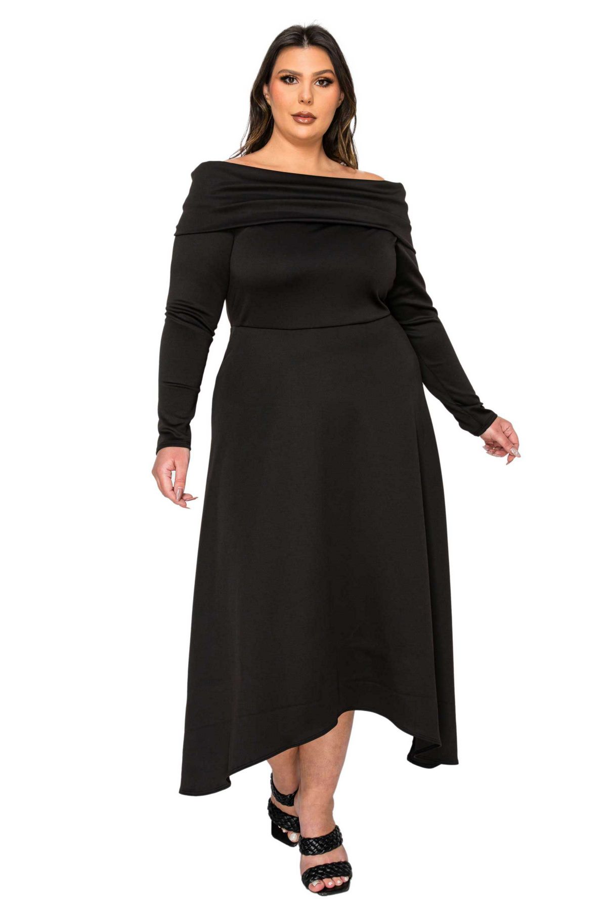 Plus Size Lyra Off Shoulder Maxi Dress
