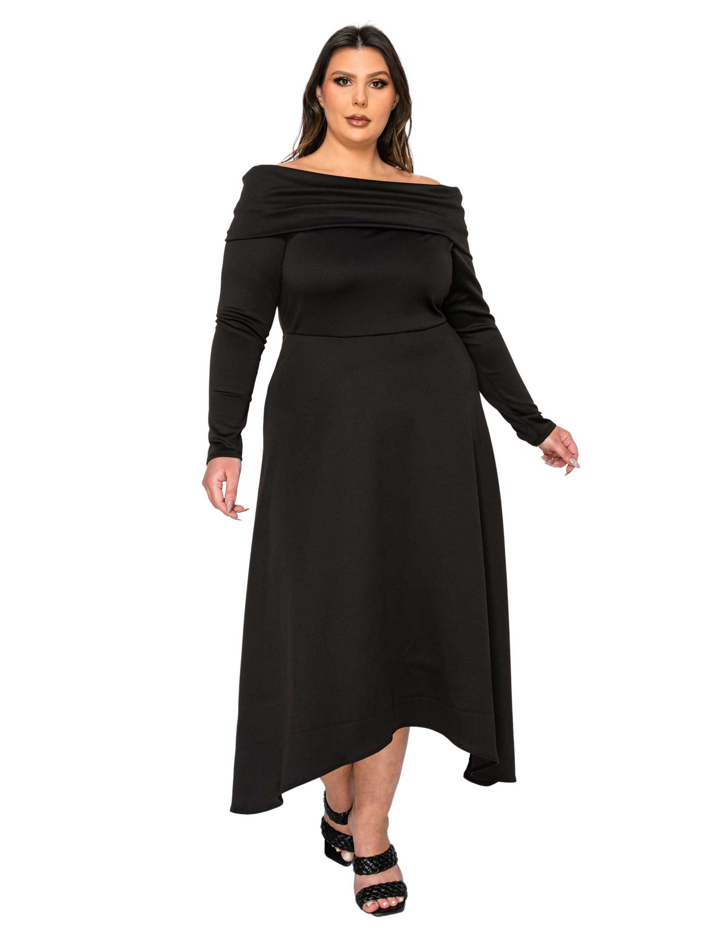 Plus Size Lyra Off Shoulder Maxi Dress