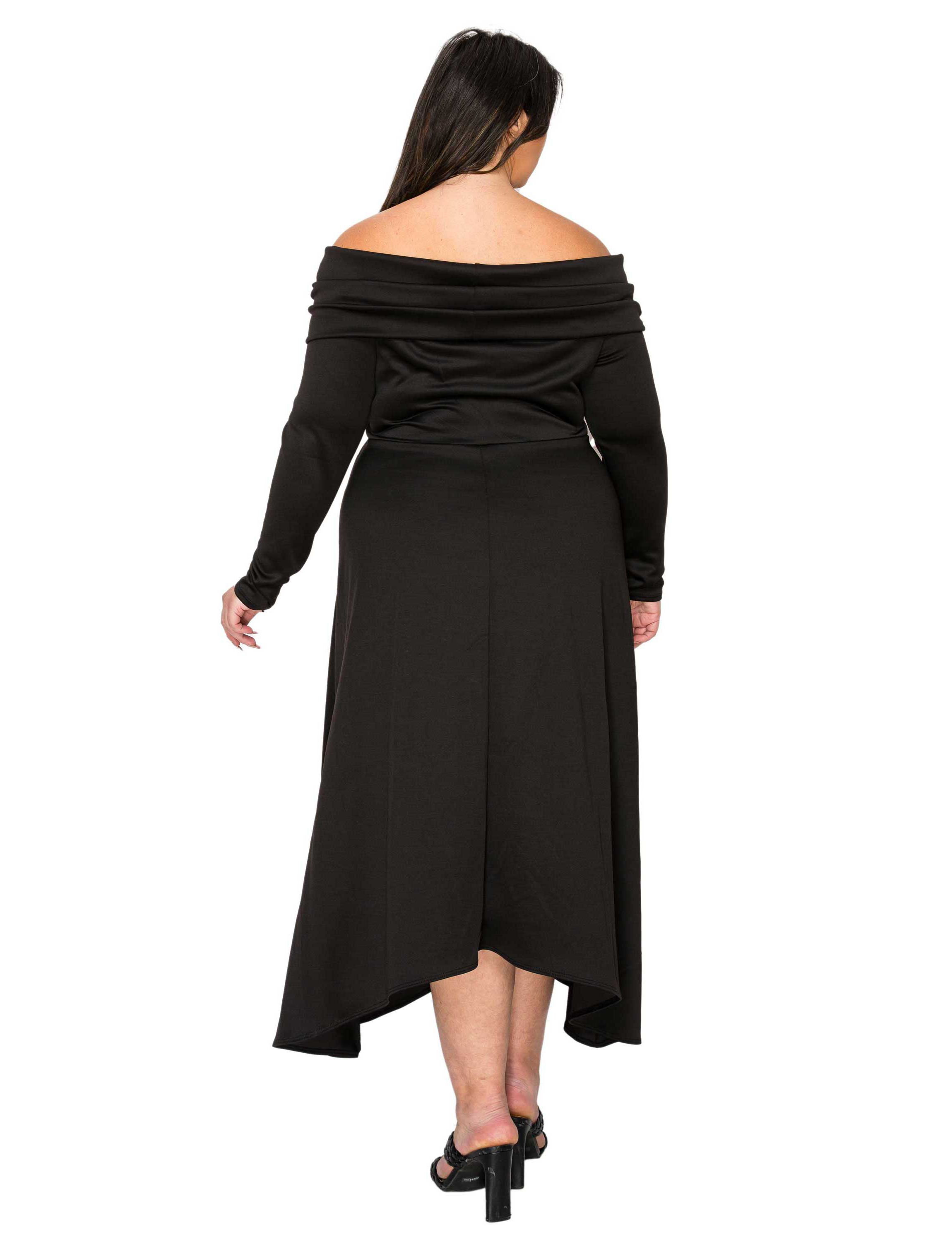 Plus Size Lyra Off Shoulder Maxi Dress