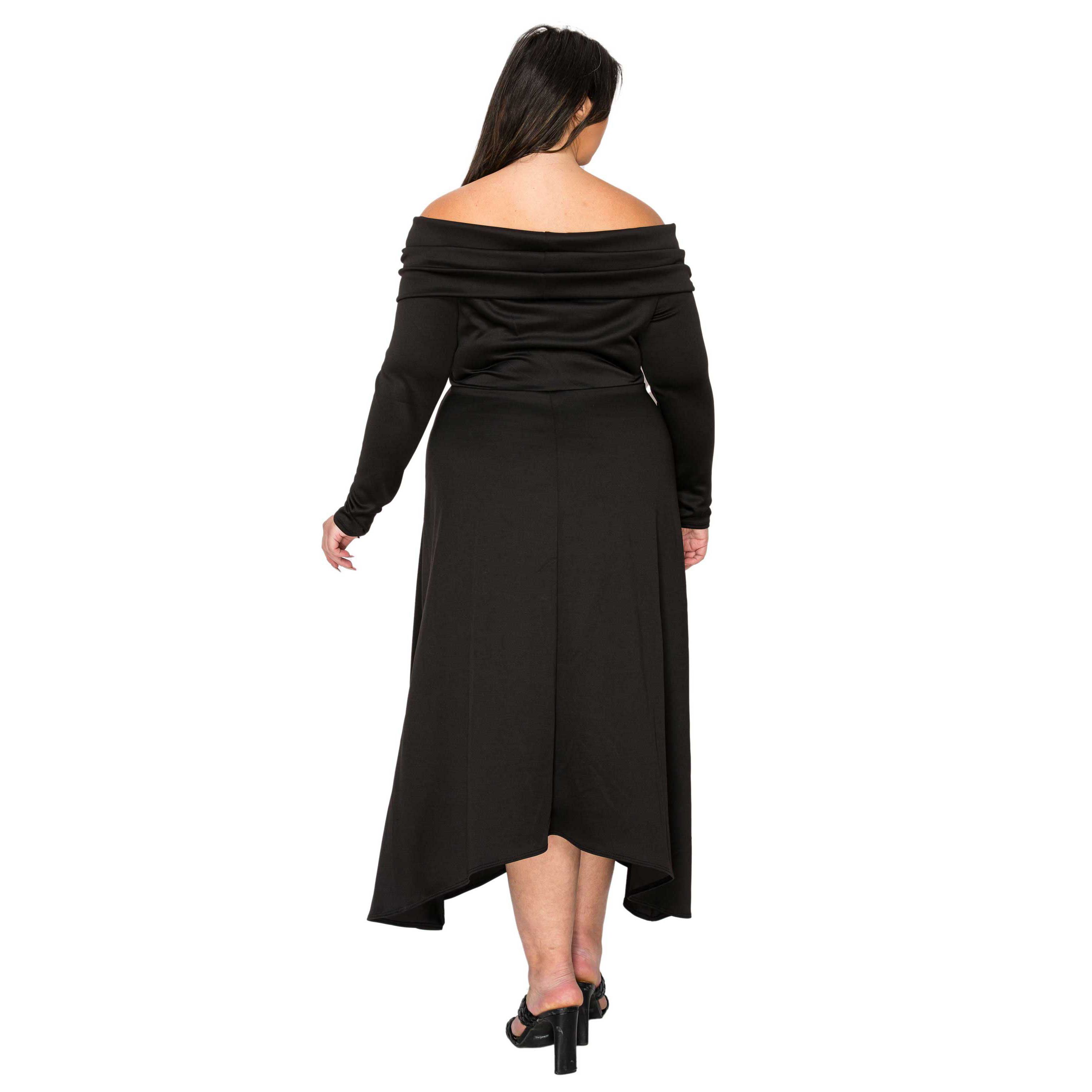 Plus Size Lyra Off Shoulder Maxi Dress