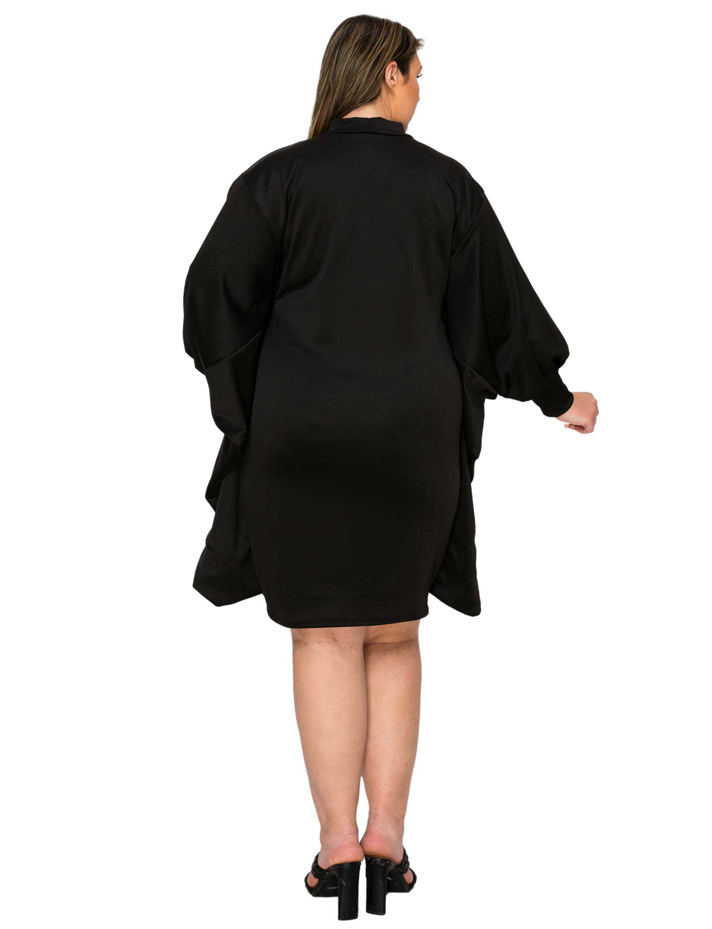 Plus Size Alivera Mock Neck Mini Dress