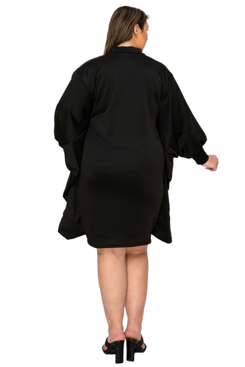 Plus Size Alivera Mock Neck Mini Dress