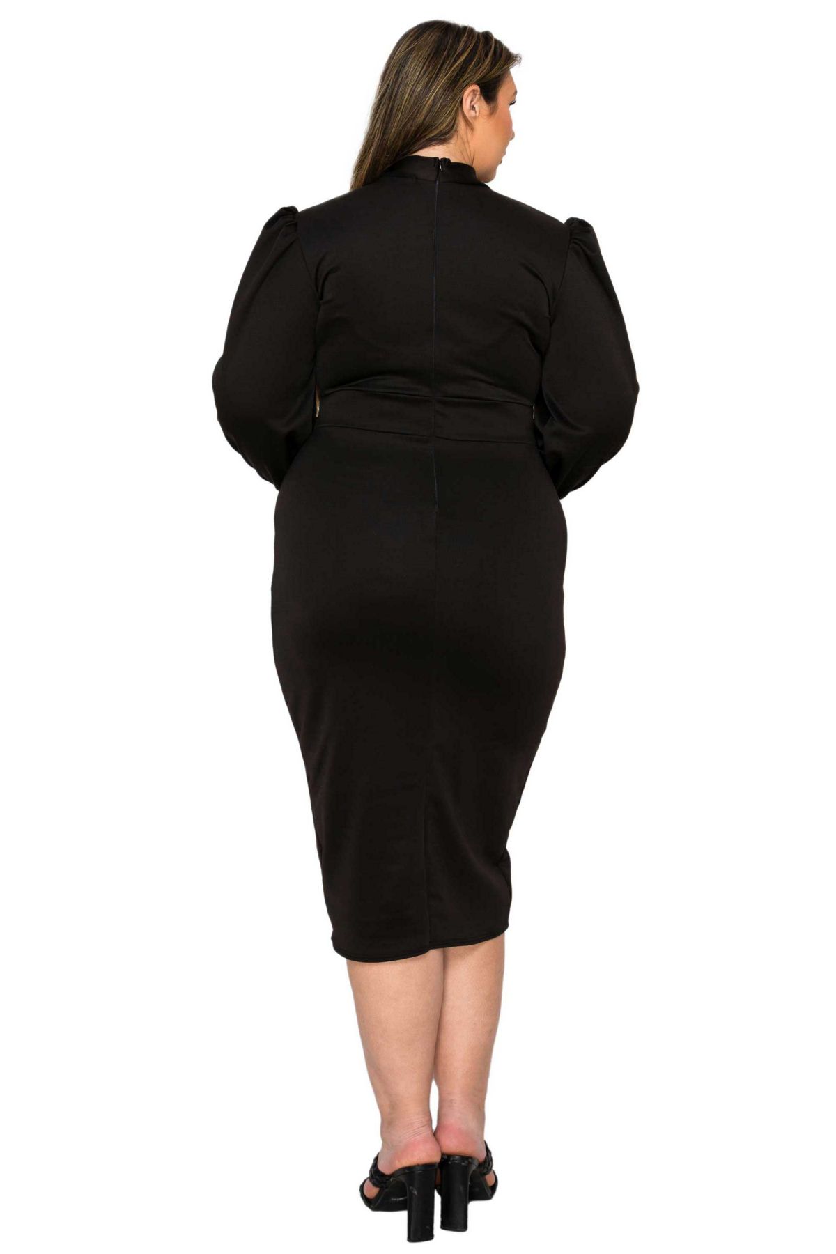 Plus Size Anastasia Tie Neck Dress
