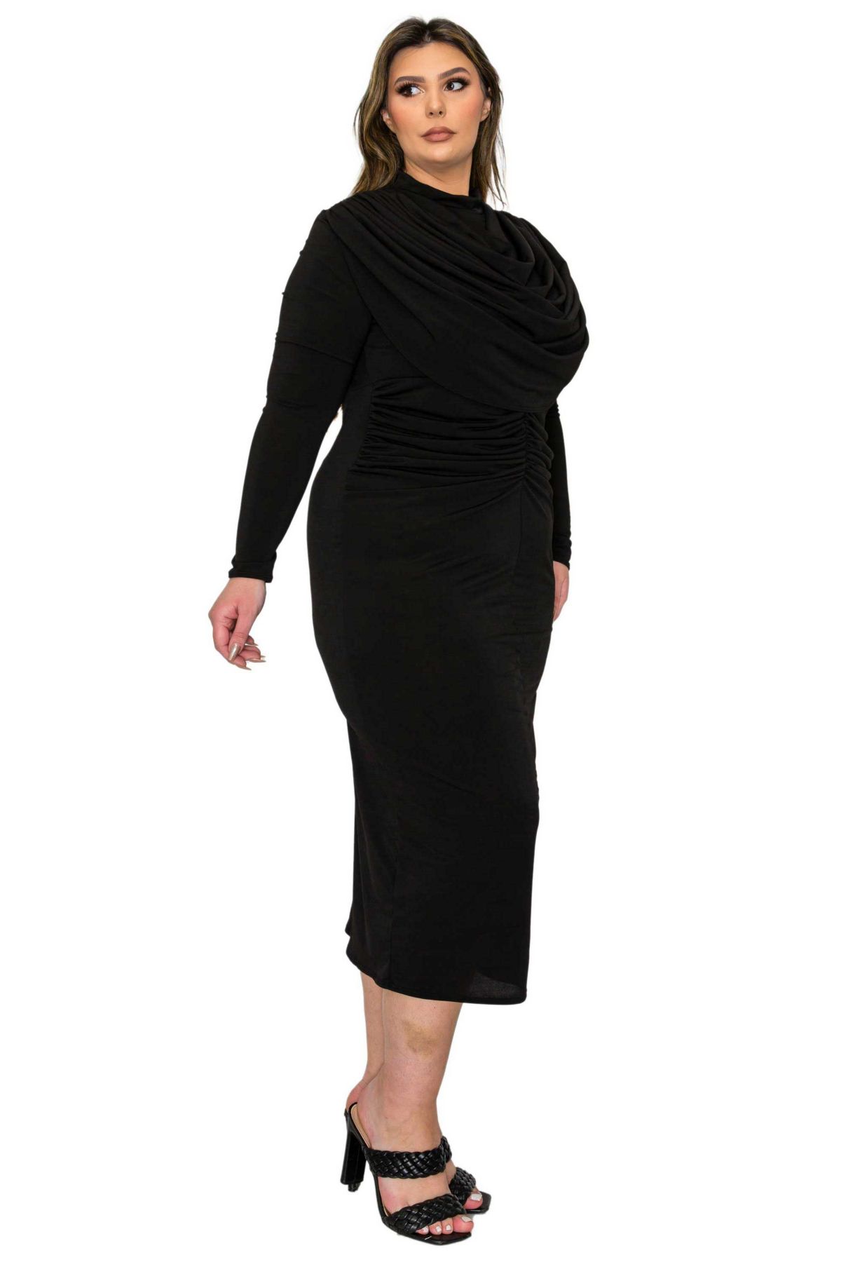 Plus Size Aurora Ruffled Bodycon Dress