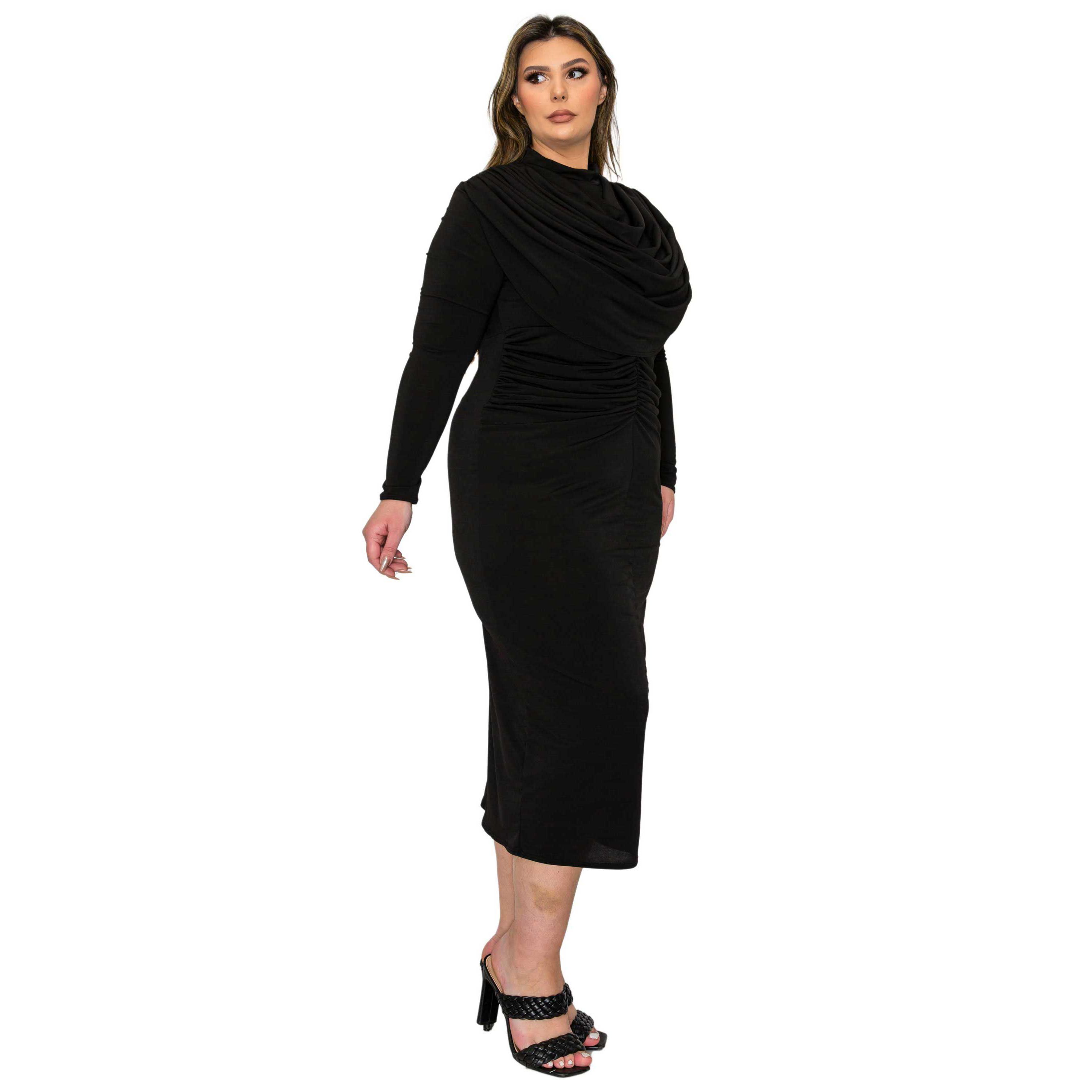 Plus Size Aurora Ruffled Bodycon Dress