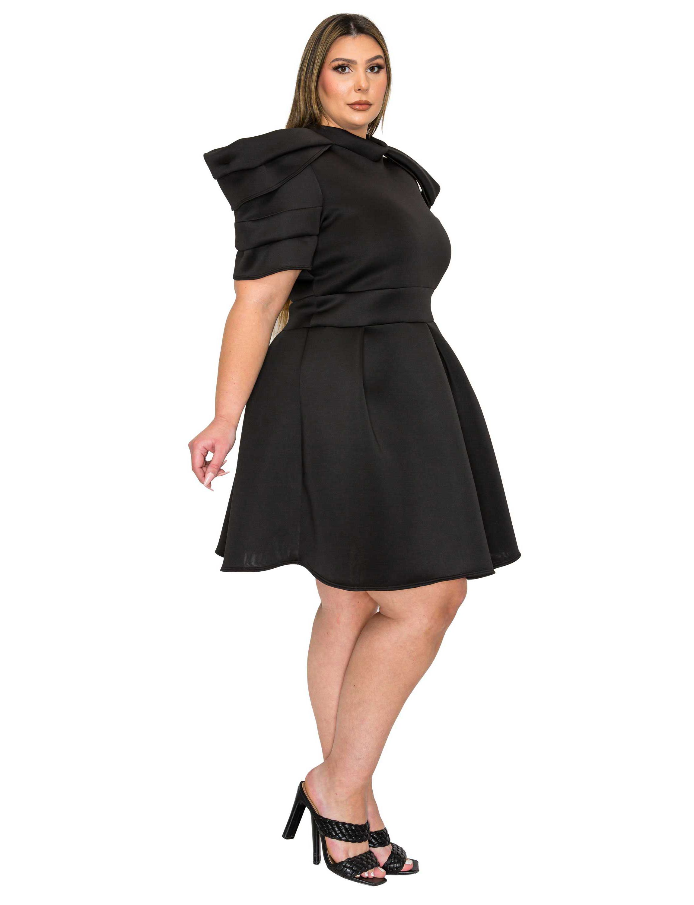 Plus Size Karina Neoprene Flare Dress