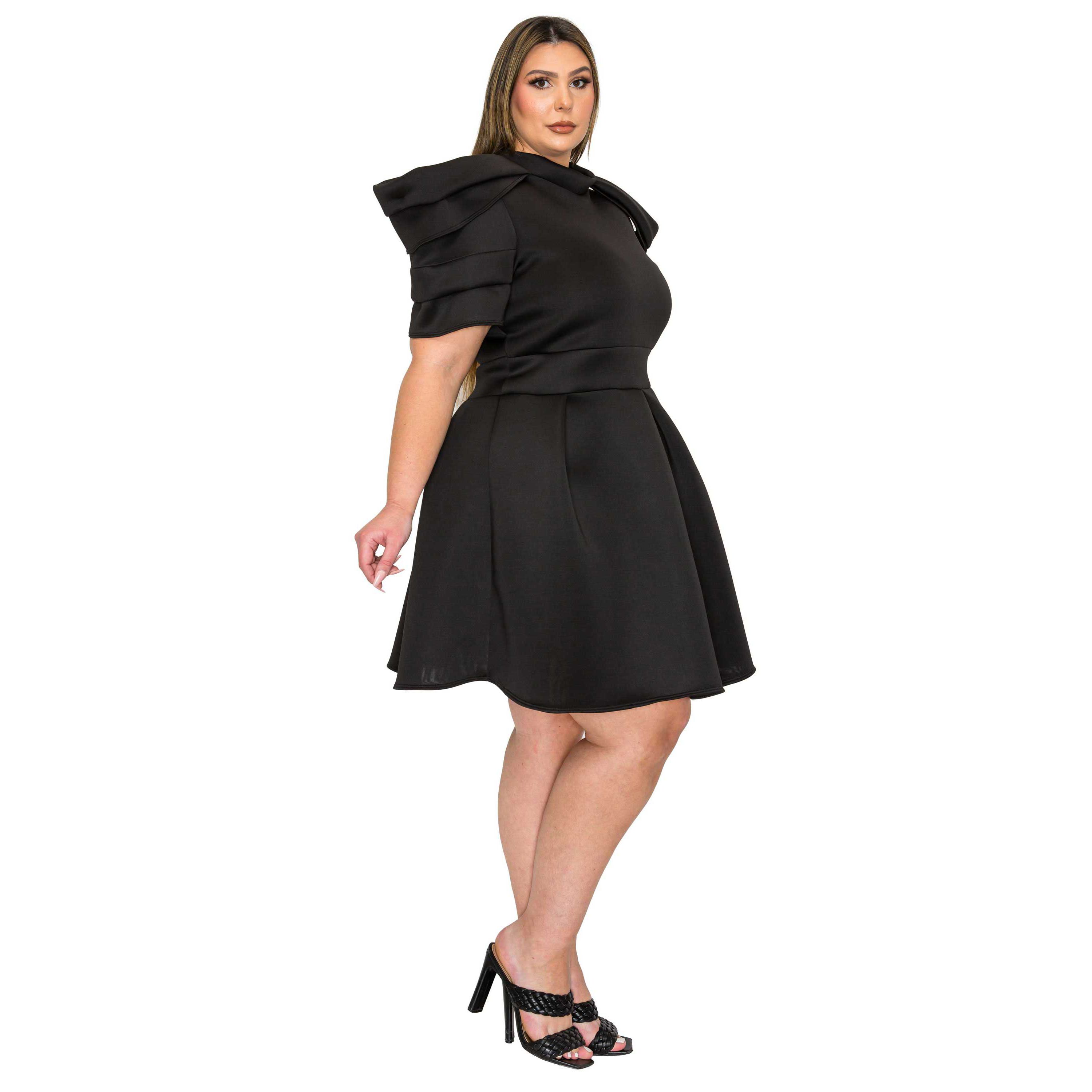 Plus Size Karina Neoprene Flare Dress