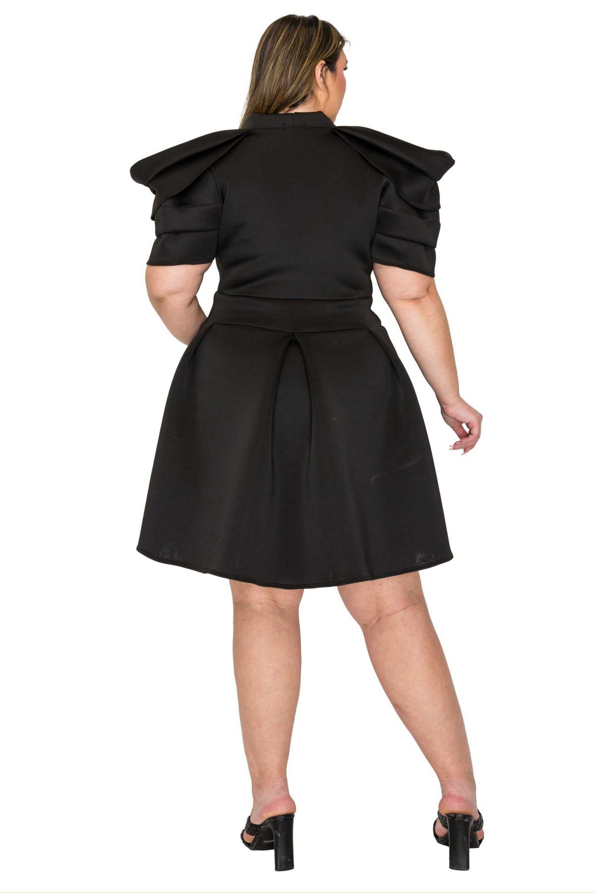 Plus Size Karina Neoprene Flare Dress