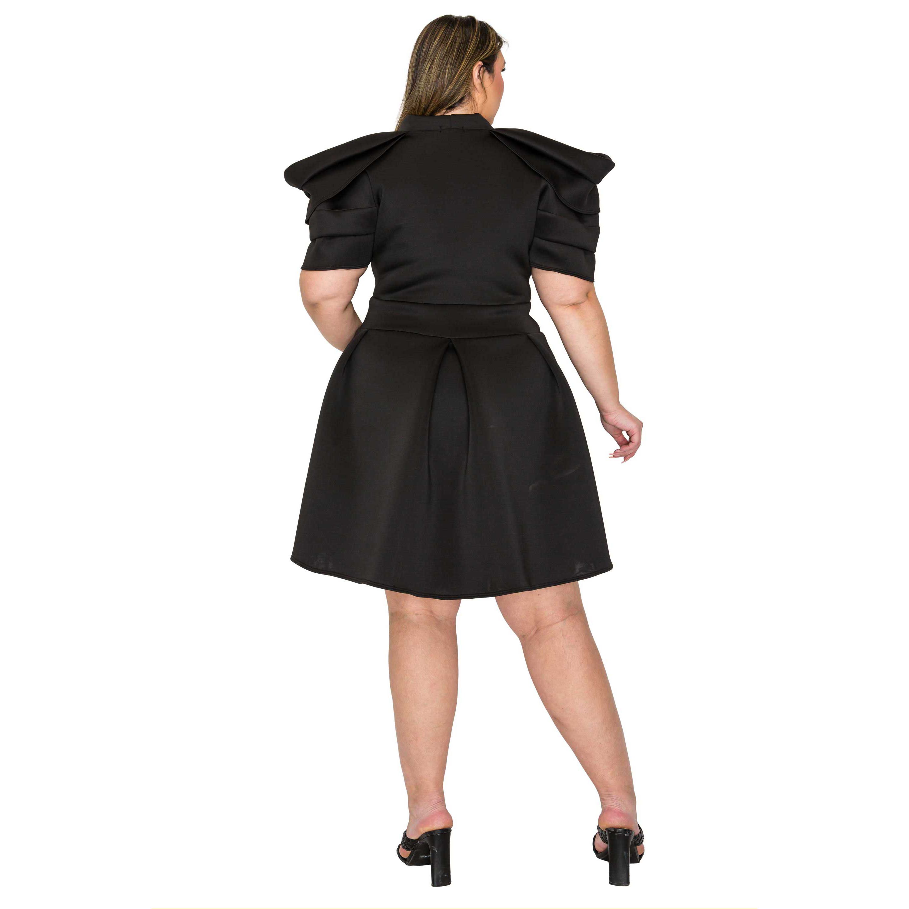 Plus Size Karina Neoprene Flare Dress