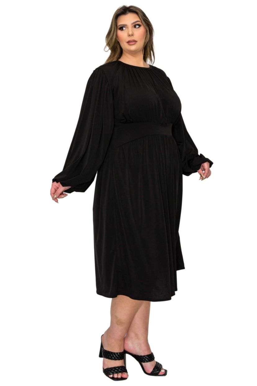 Plus Size Audrey Ruched Midi Dress