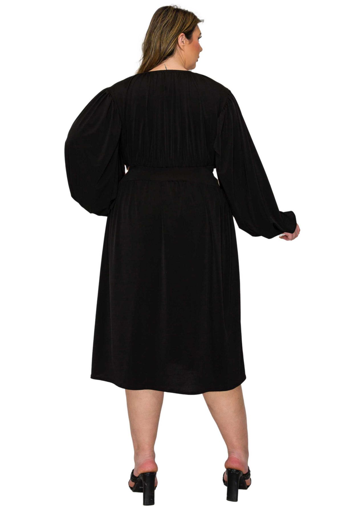 Plus Size Audrey Ruched Midi Dress