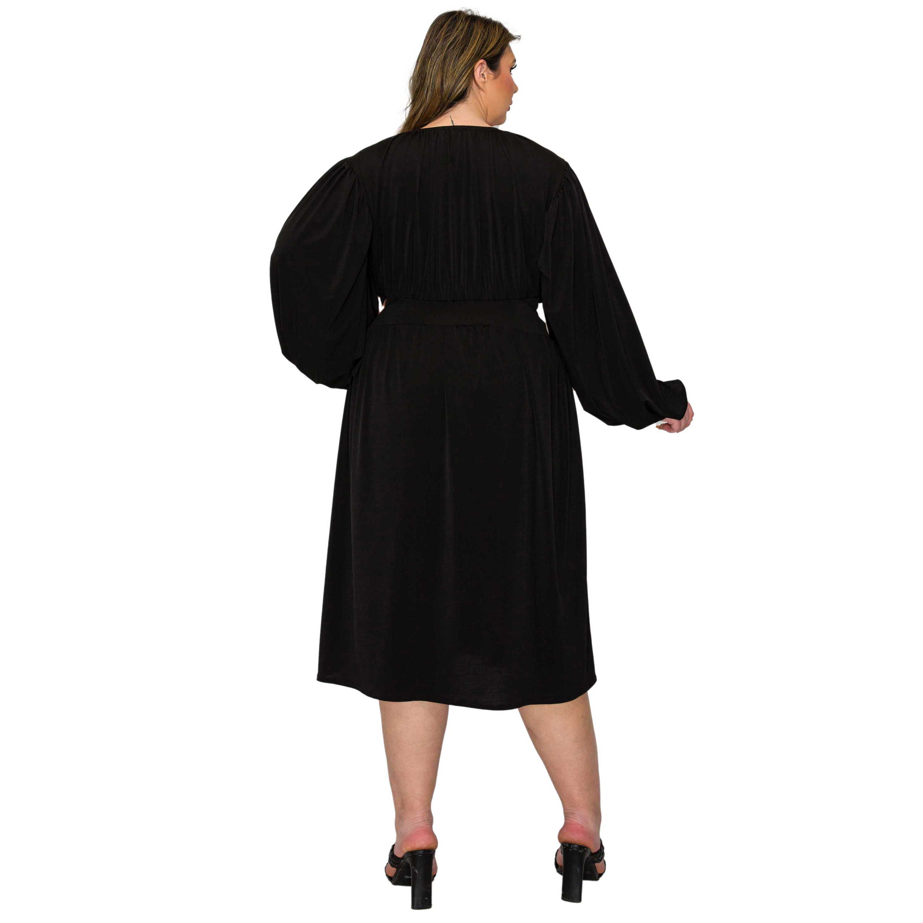 Plus Size Audrey Ruched Midi Dress