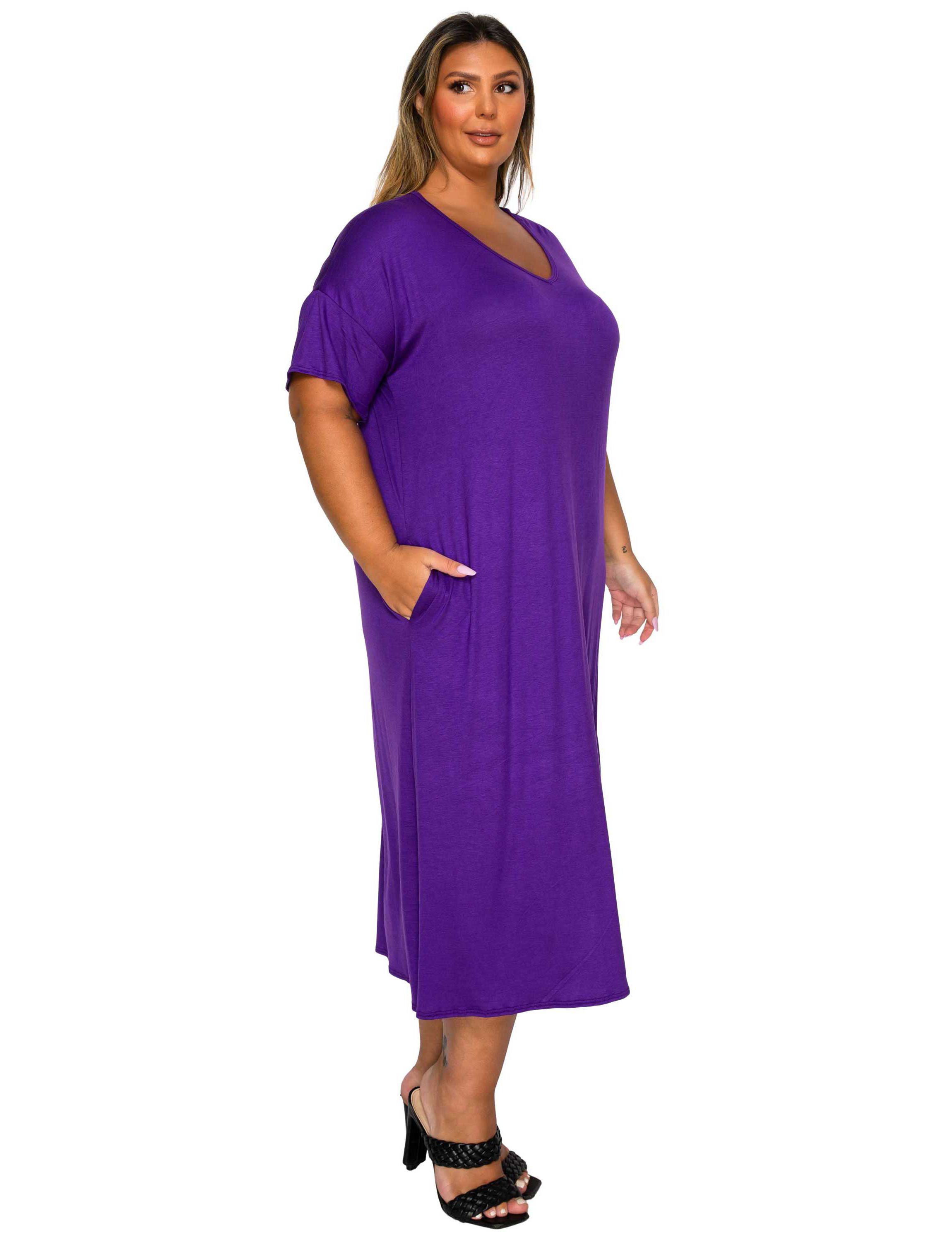 purple dresses at belk Women's Purple Plus Size Dresses