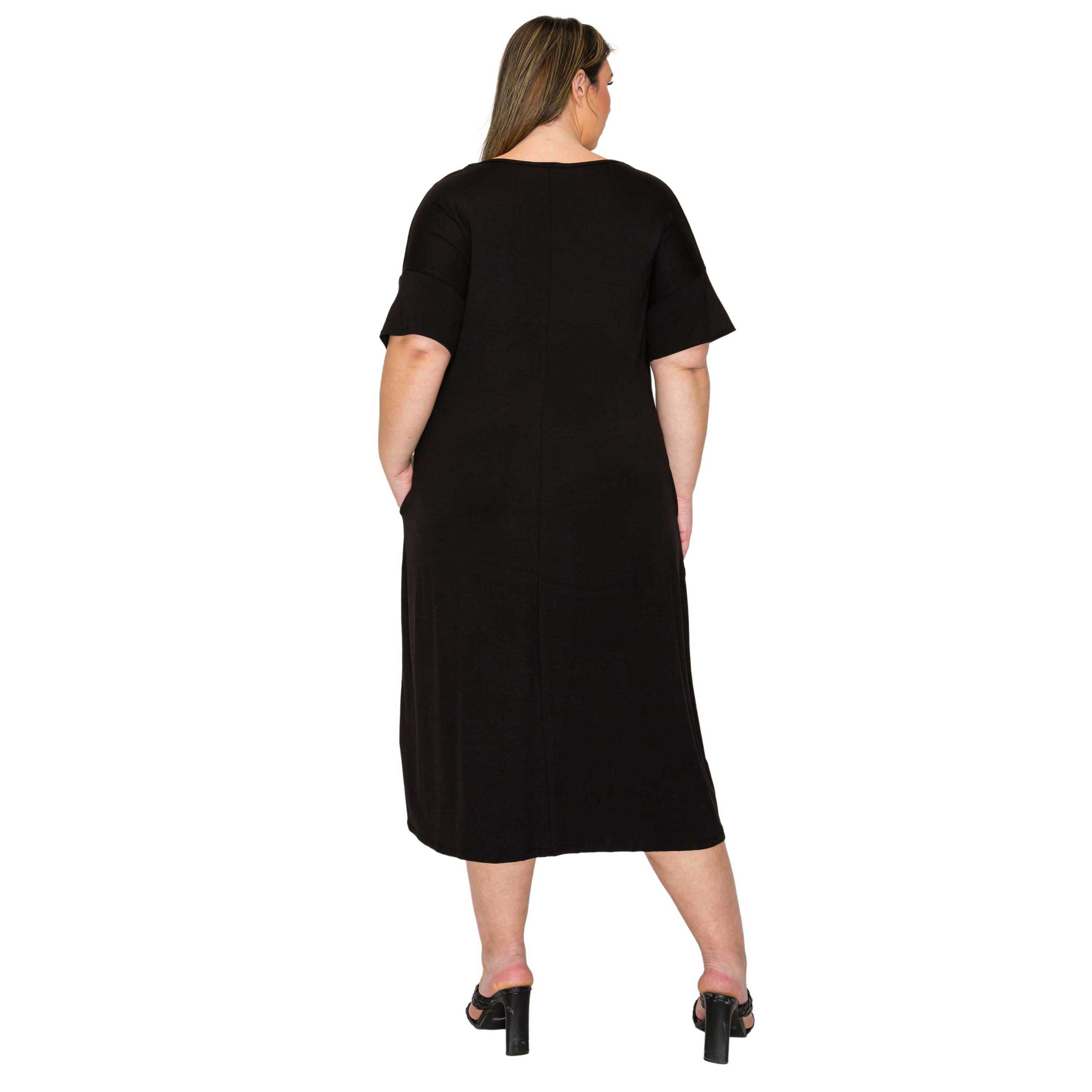 Plus Size Olivia Pocket Midi Dress