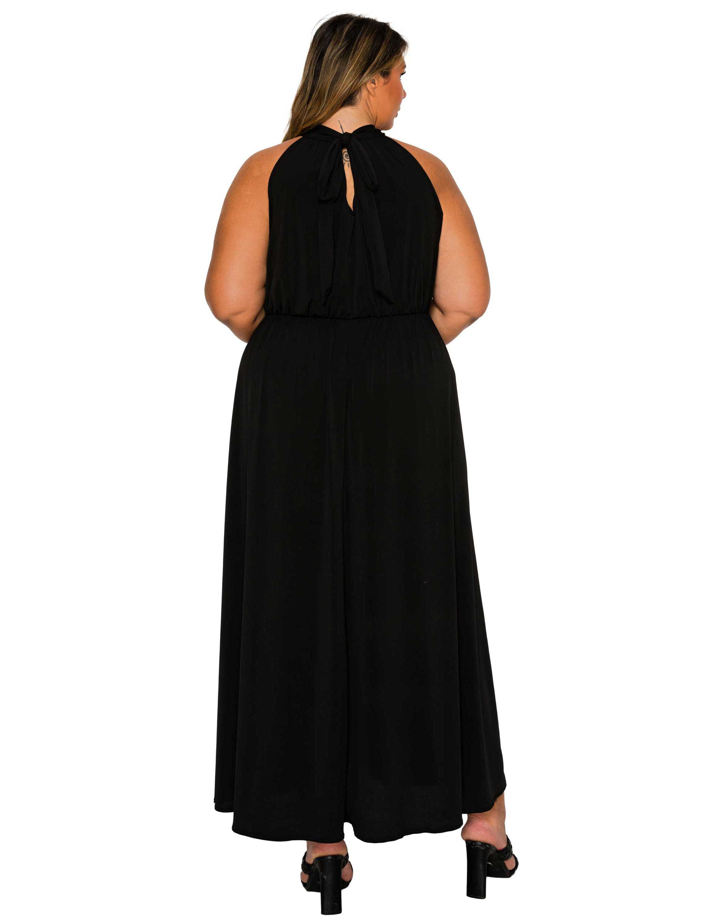 Plus Size Cassia Halter Neck Dress