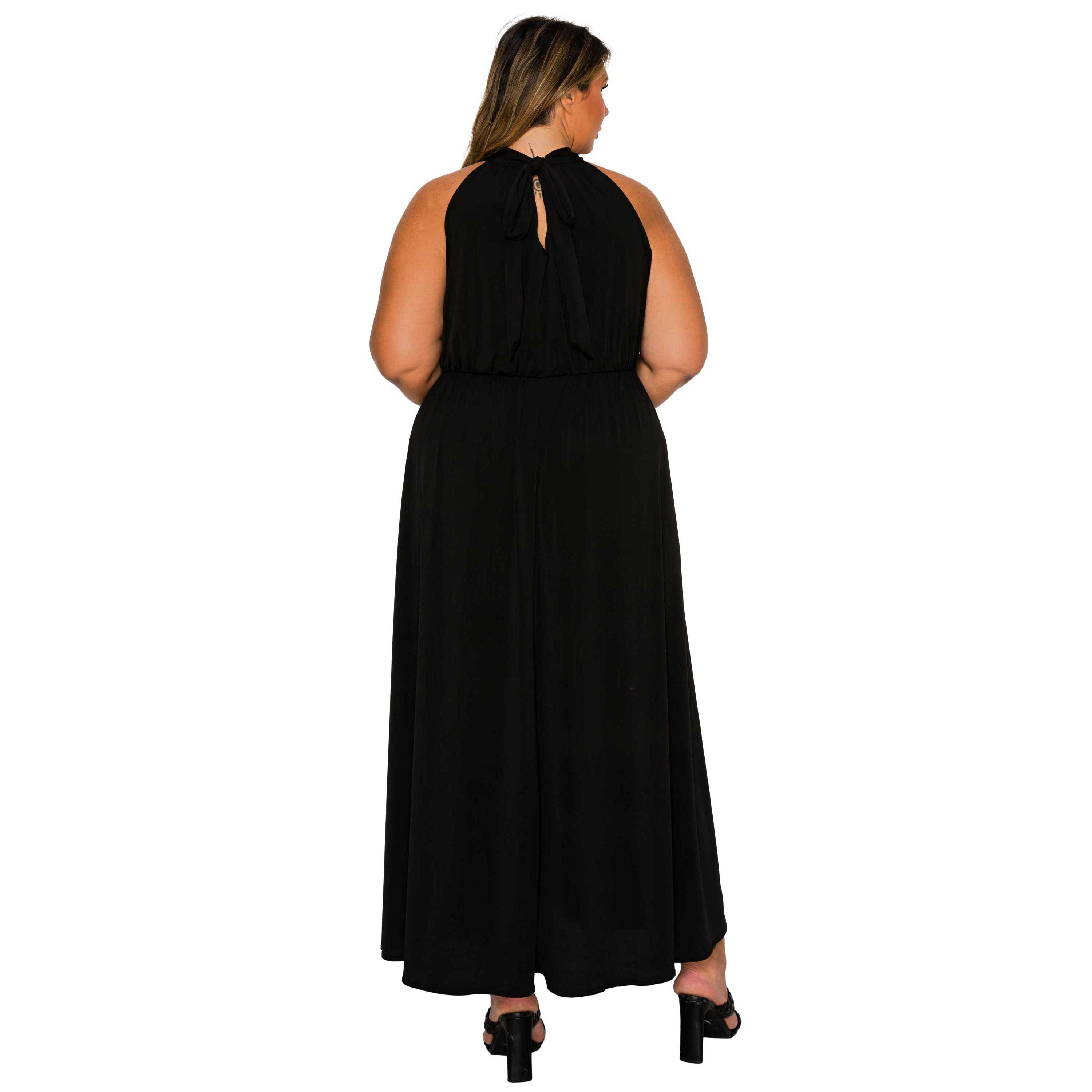Plus Size Cassia Halter Neck Dress