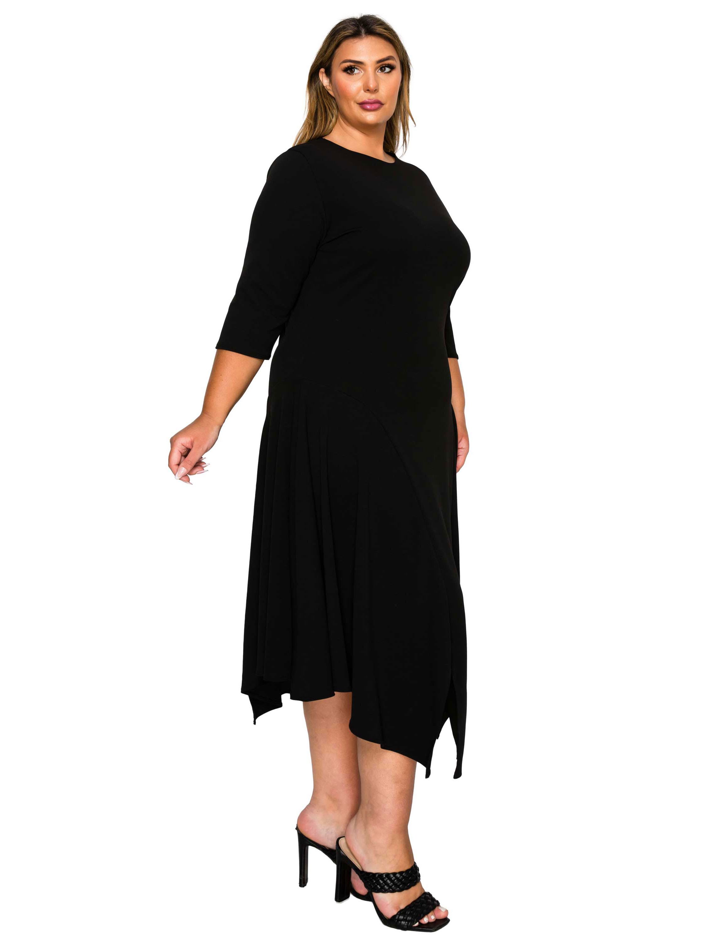 Plus Size Vida Split Hem Dress
