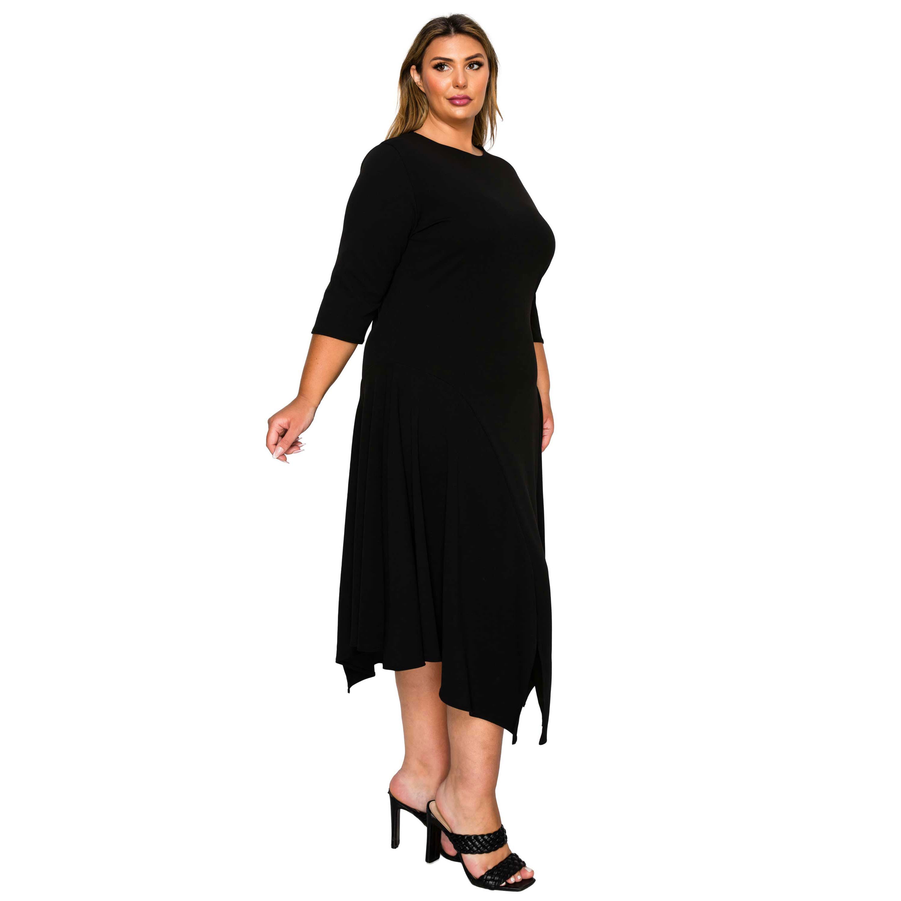Plus Size Vida Split Hem Dress