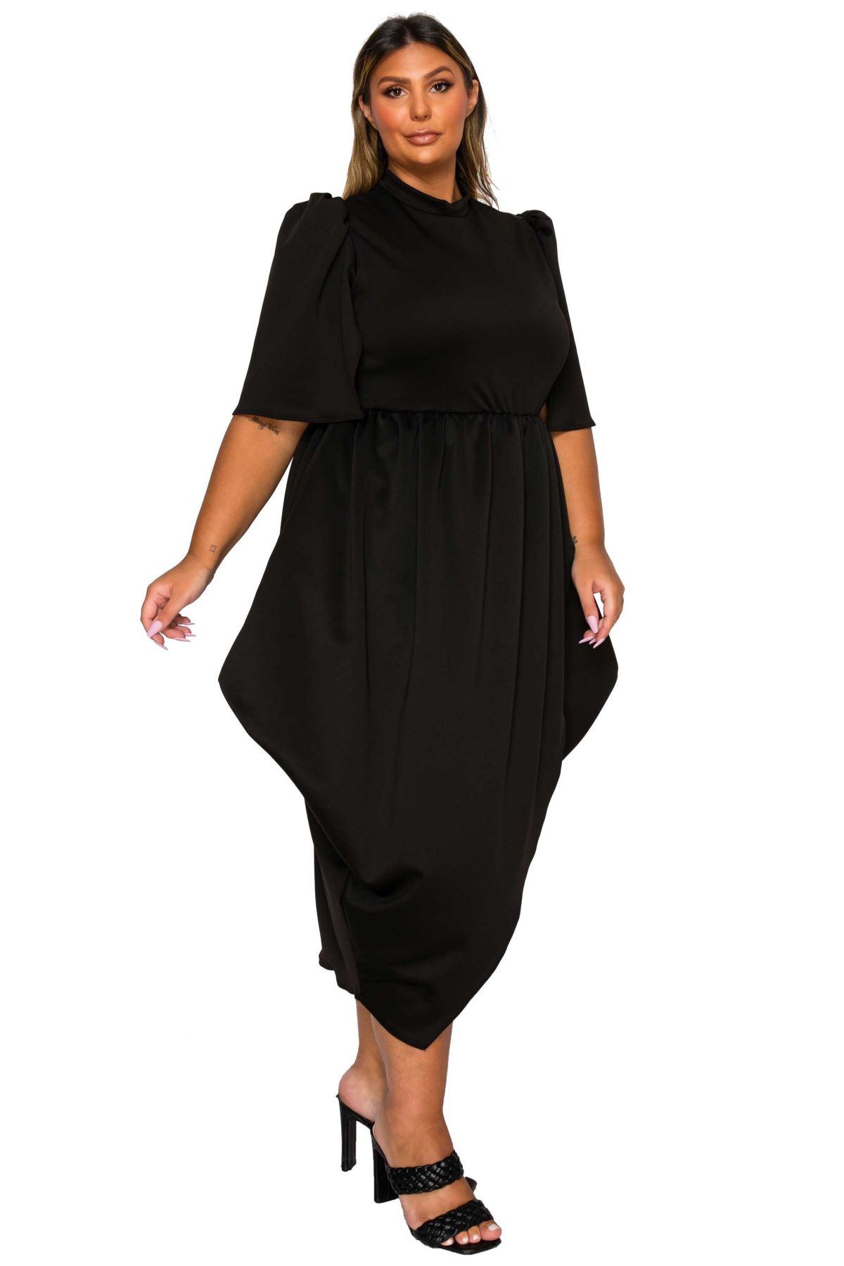 Plus Size Aesira Tulip Hem Pocket Dress