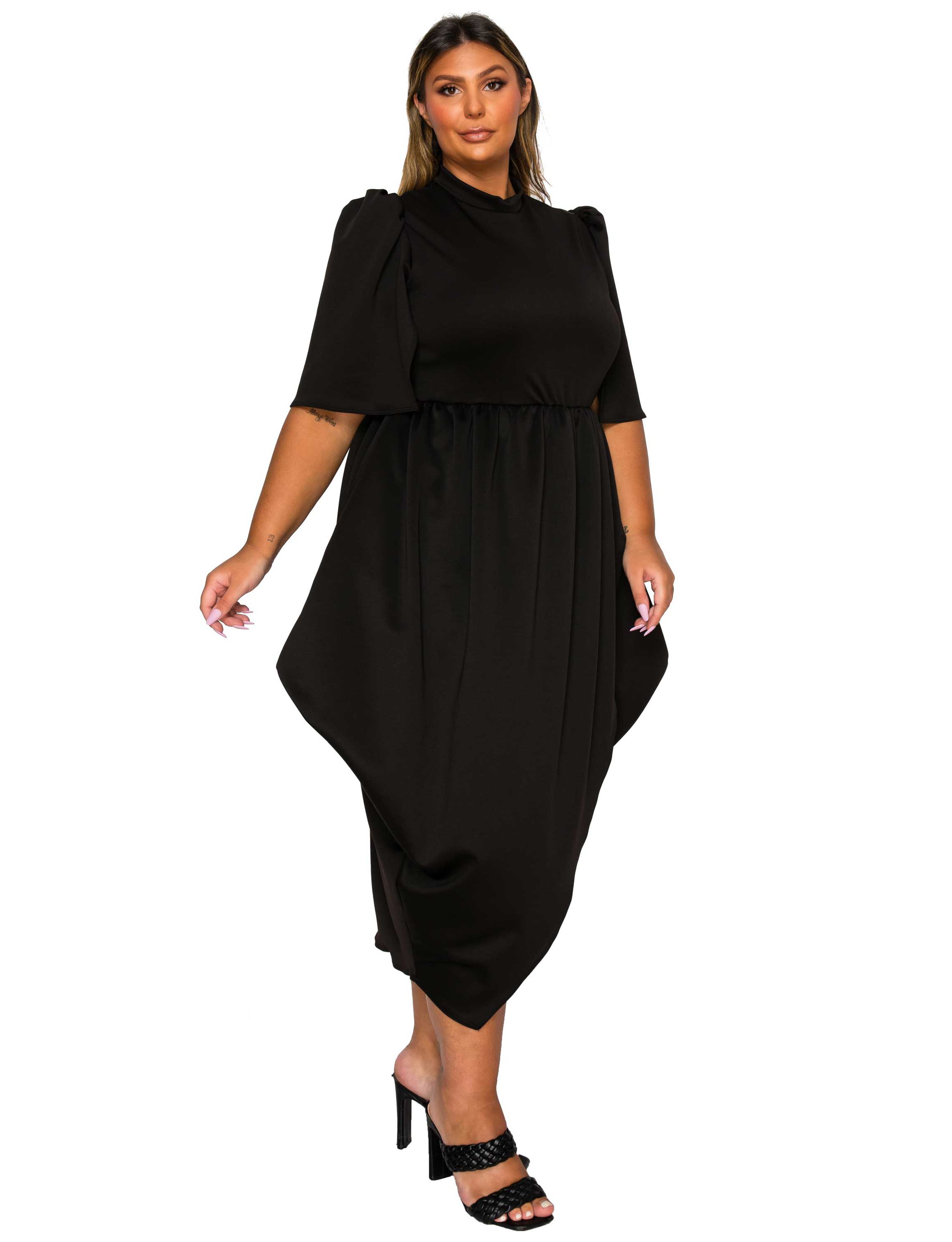 Plus Size Aesira Tulip Hem Pocket Dress